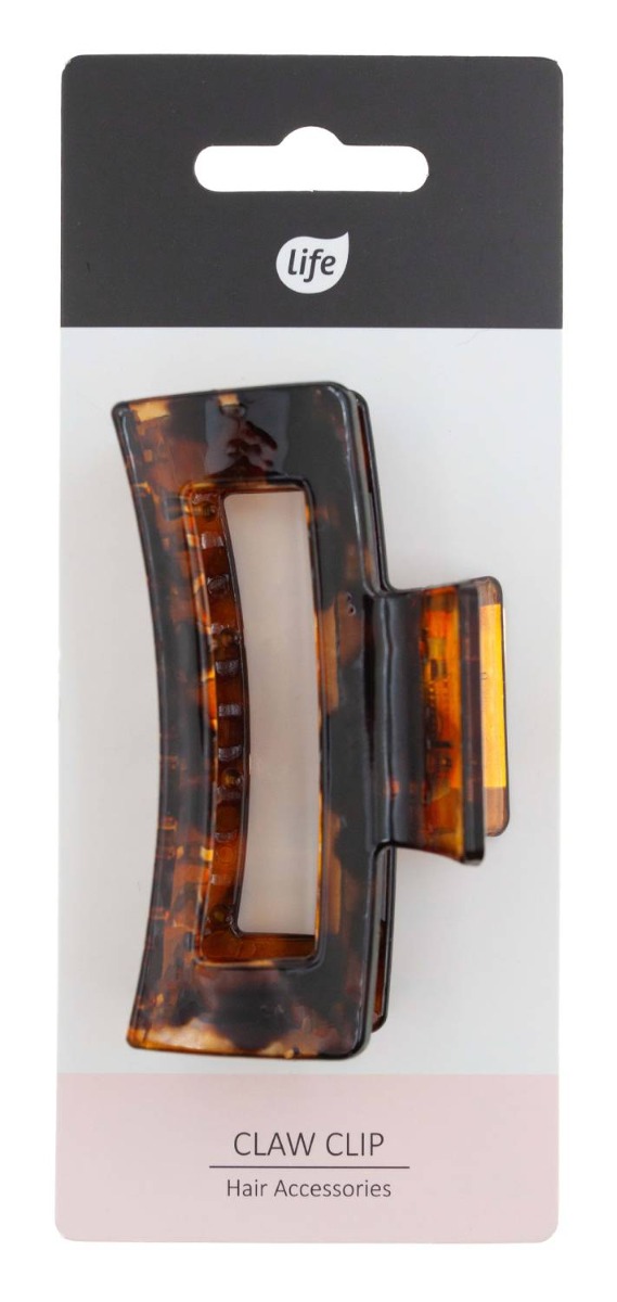 Life Klamra do włosów Brązowa Tortoise