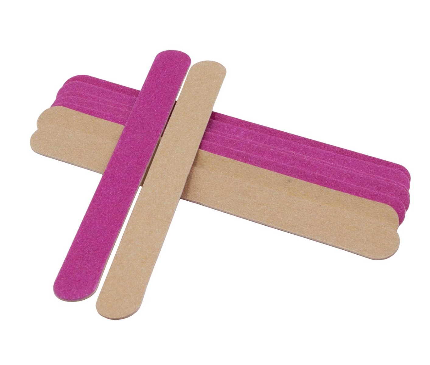 Life Zestaw 10 pilników do paznokci, proste, 120/120