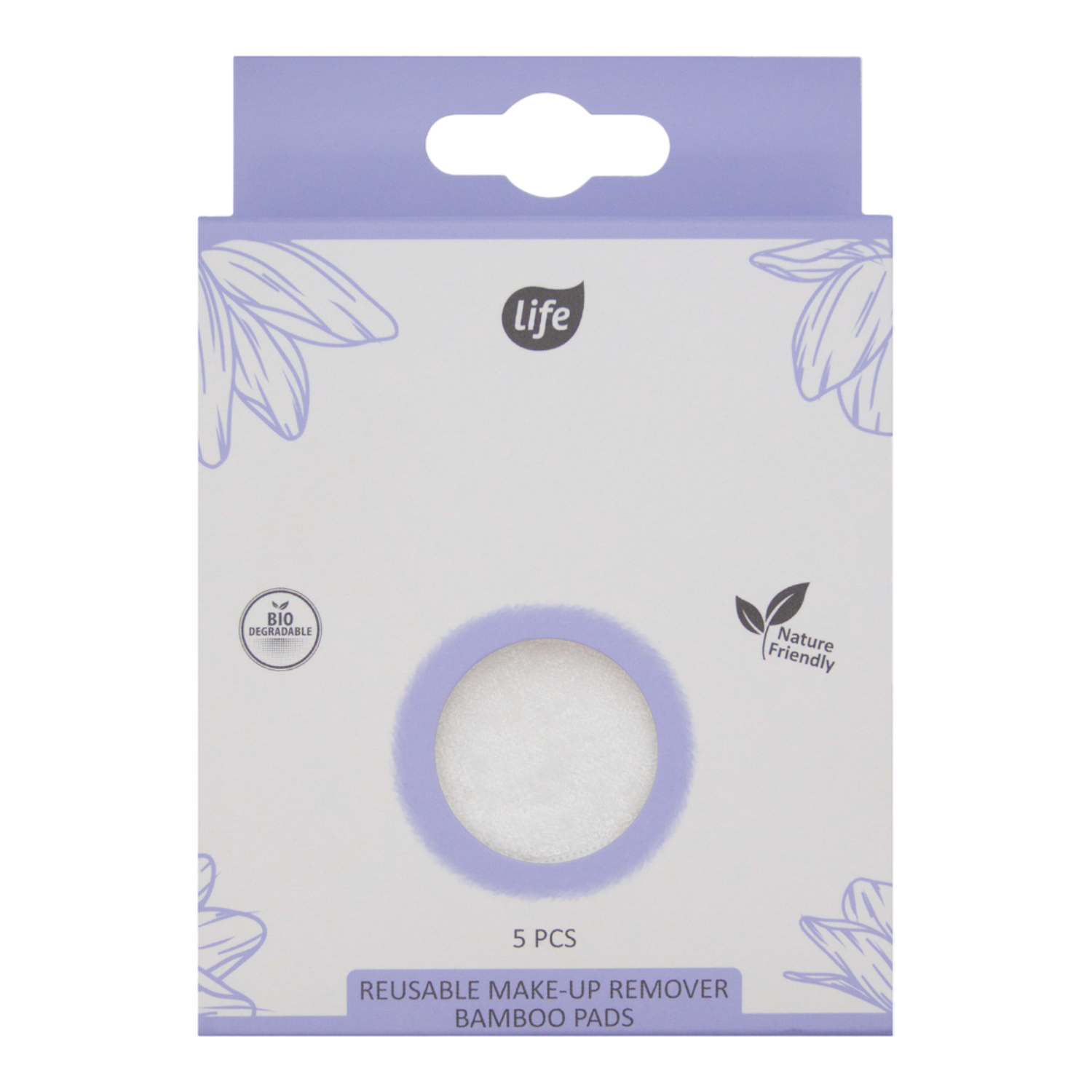 Life Płatki kosmetyczne Bamboo wielorazowe z woreczkiem 5 szt.