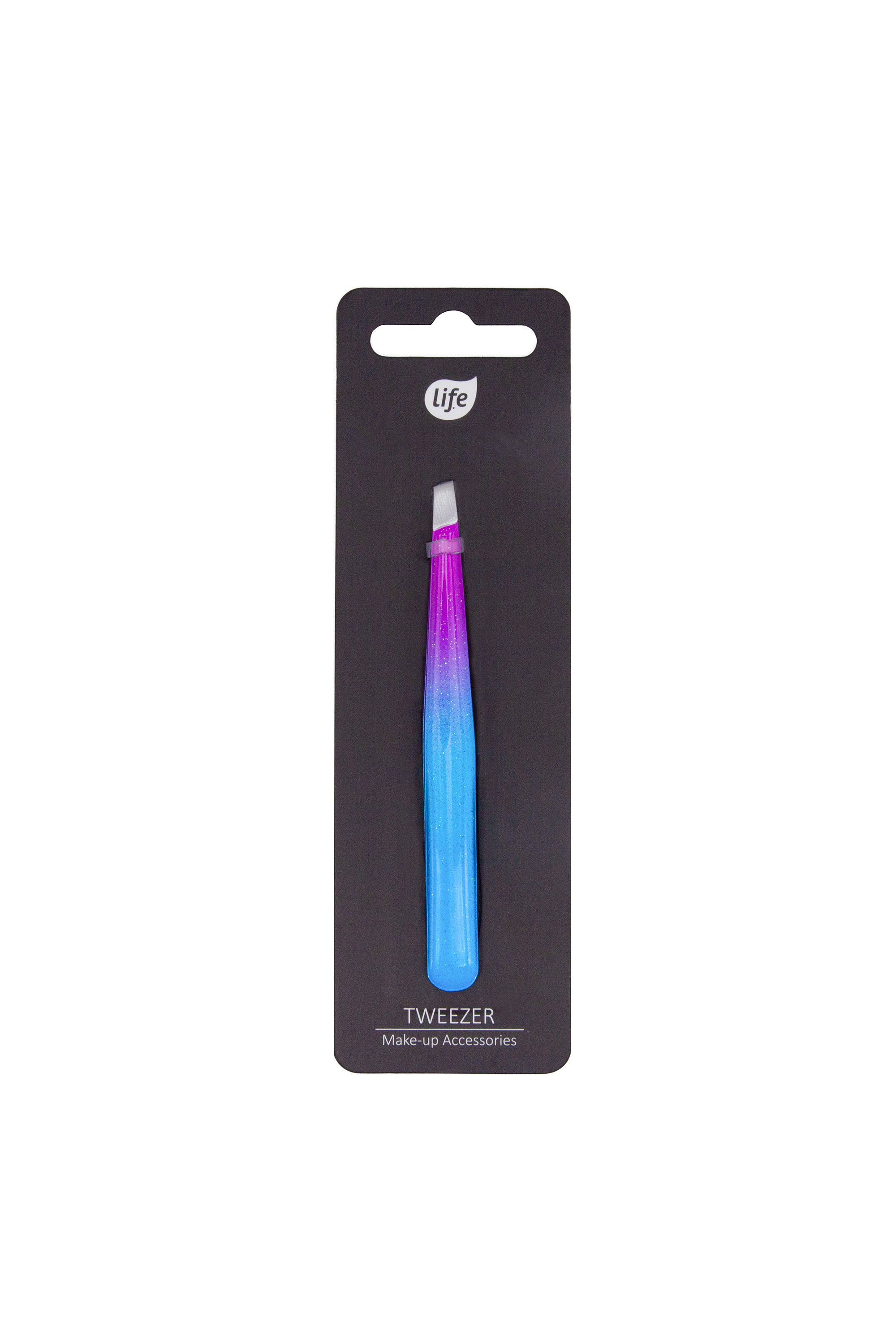 Life Pinzetta con punta obliqua Night Sky glitterata