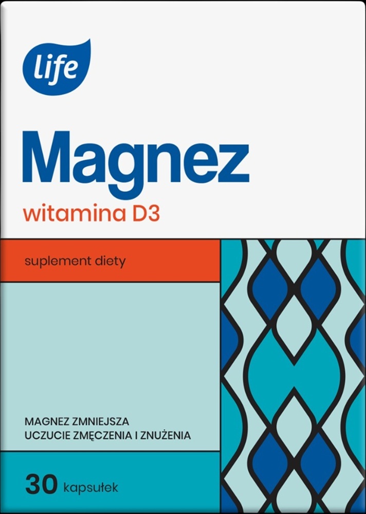Life Magnez Witamina D3, kapsułki 30 szt.