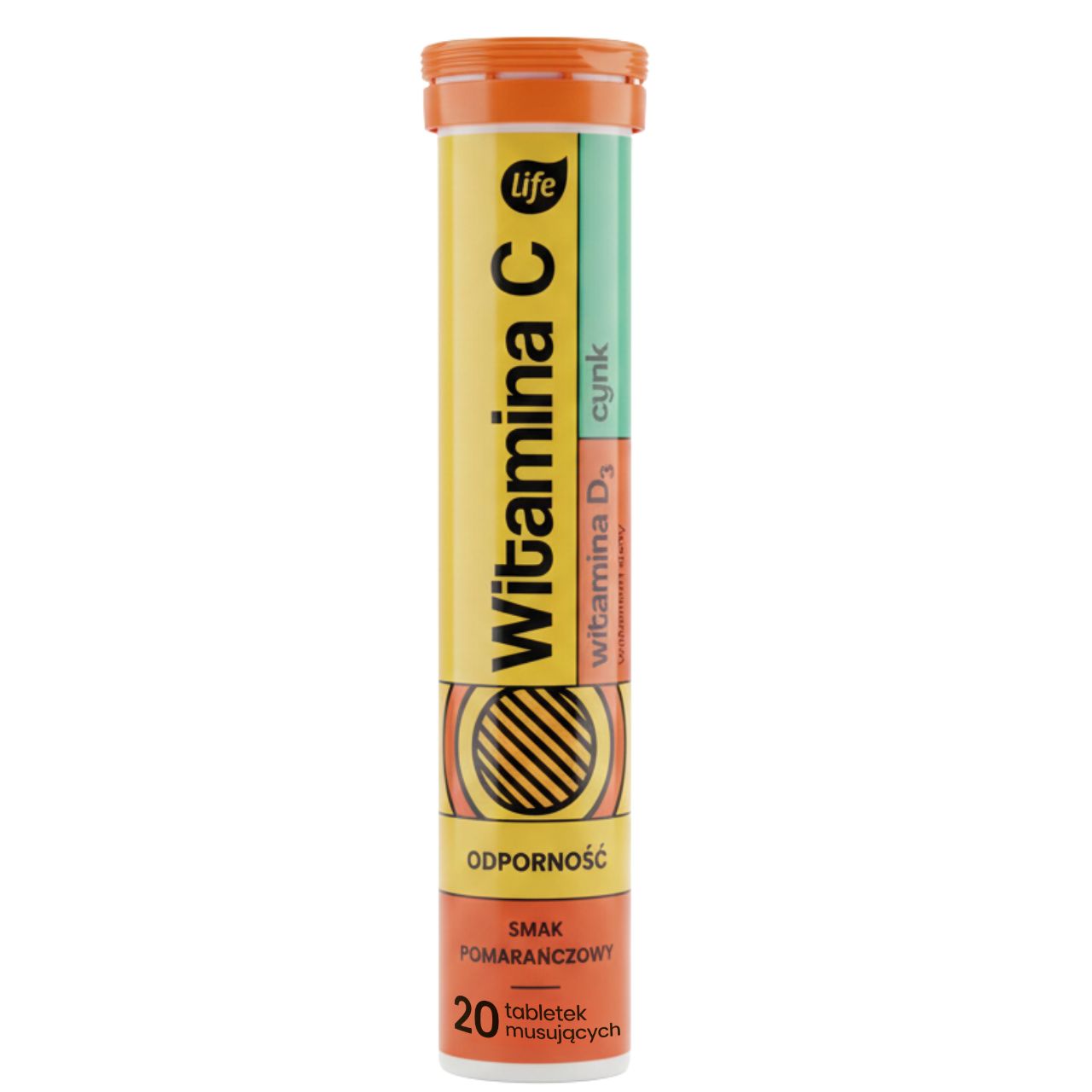 Life Witamina C 1000, D3 2000 j.m., Cynk tabletki musujące 20 szt.