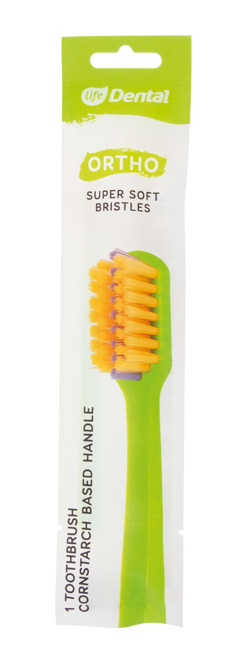 Life Szczoteczka do zębów ortodontyczna Bio Pure Ortho Zielona