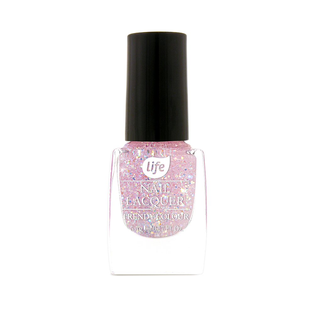LIFE Smalto per Unghie Trendy Colour Glitter n 190