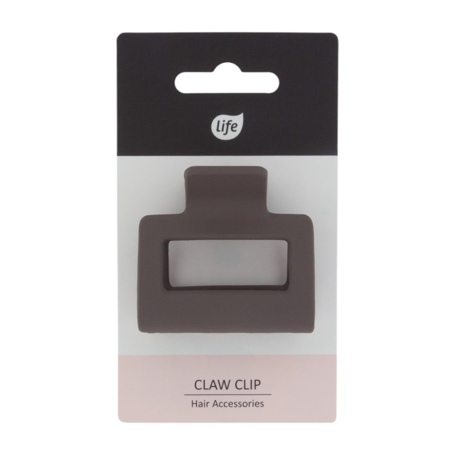 Life Klamra do włosów mała (5cm) brązowy mat 1 szt.