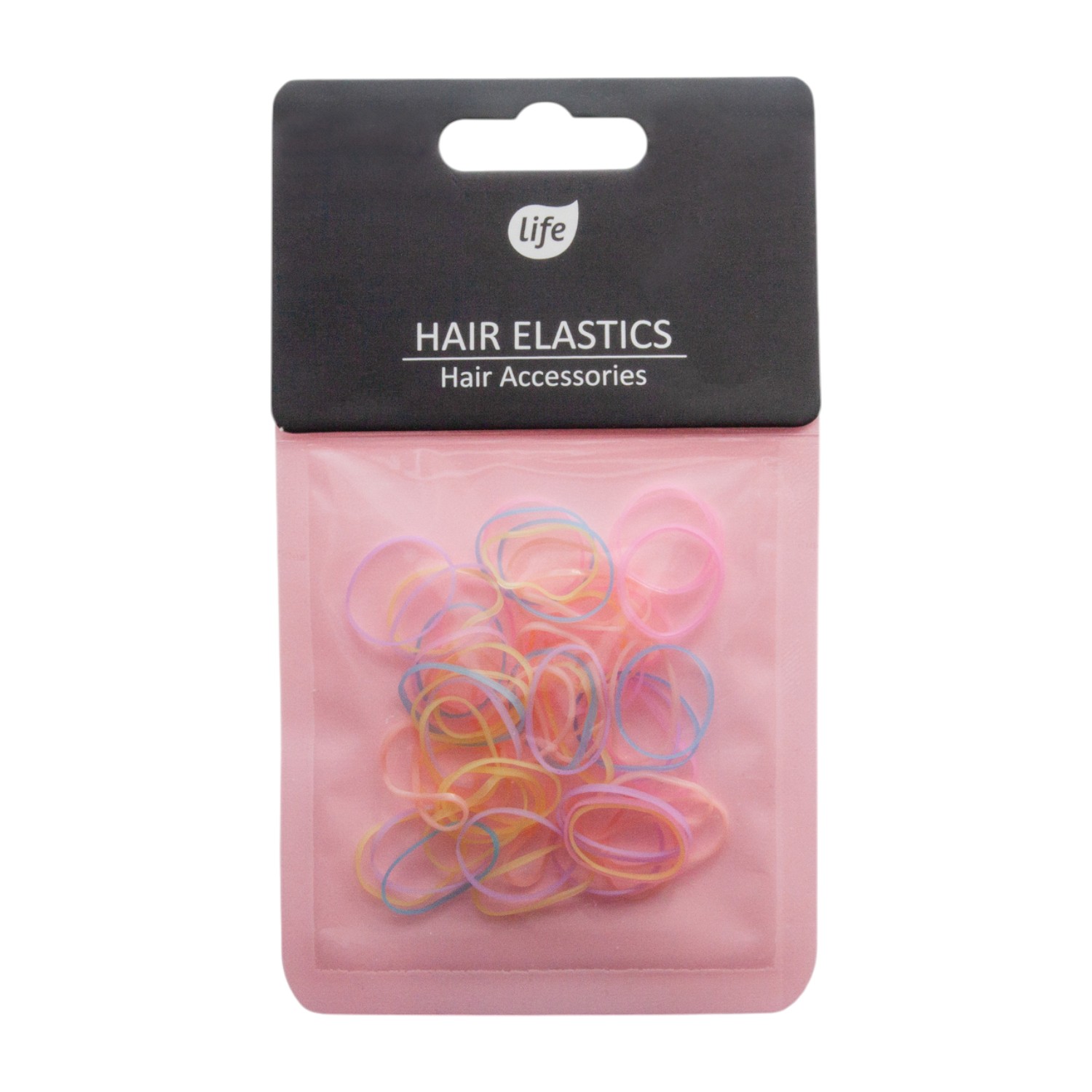 Life Elastici per capelli in tessuto pastello, 60 pz