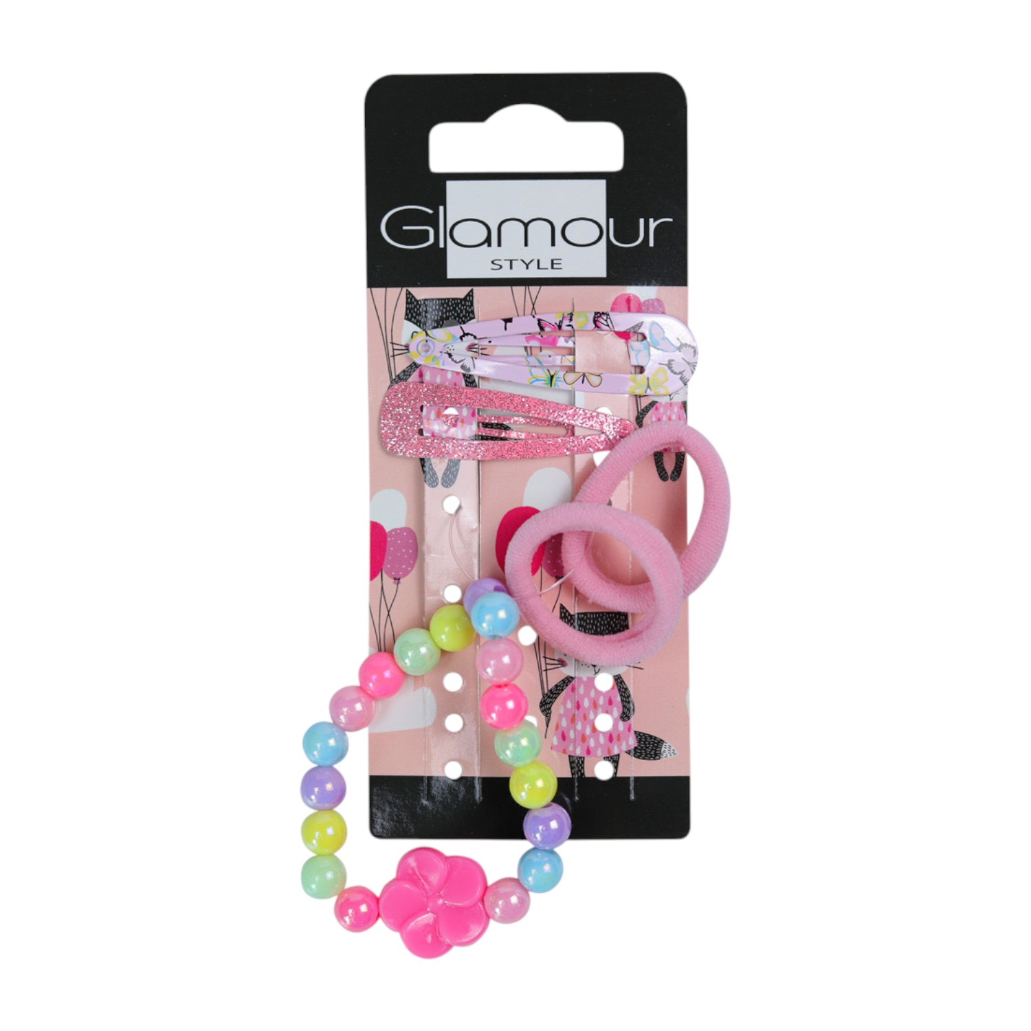 Glamour Kids Set Farfalle (elastici, fermagli, braccialetto)