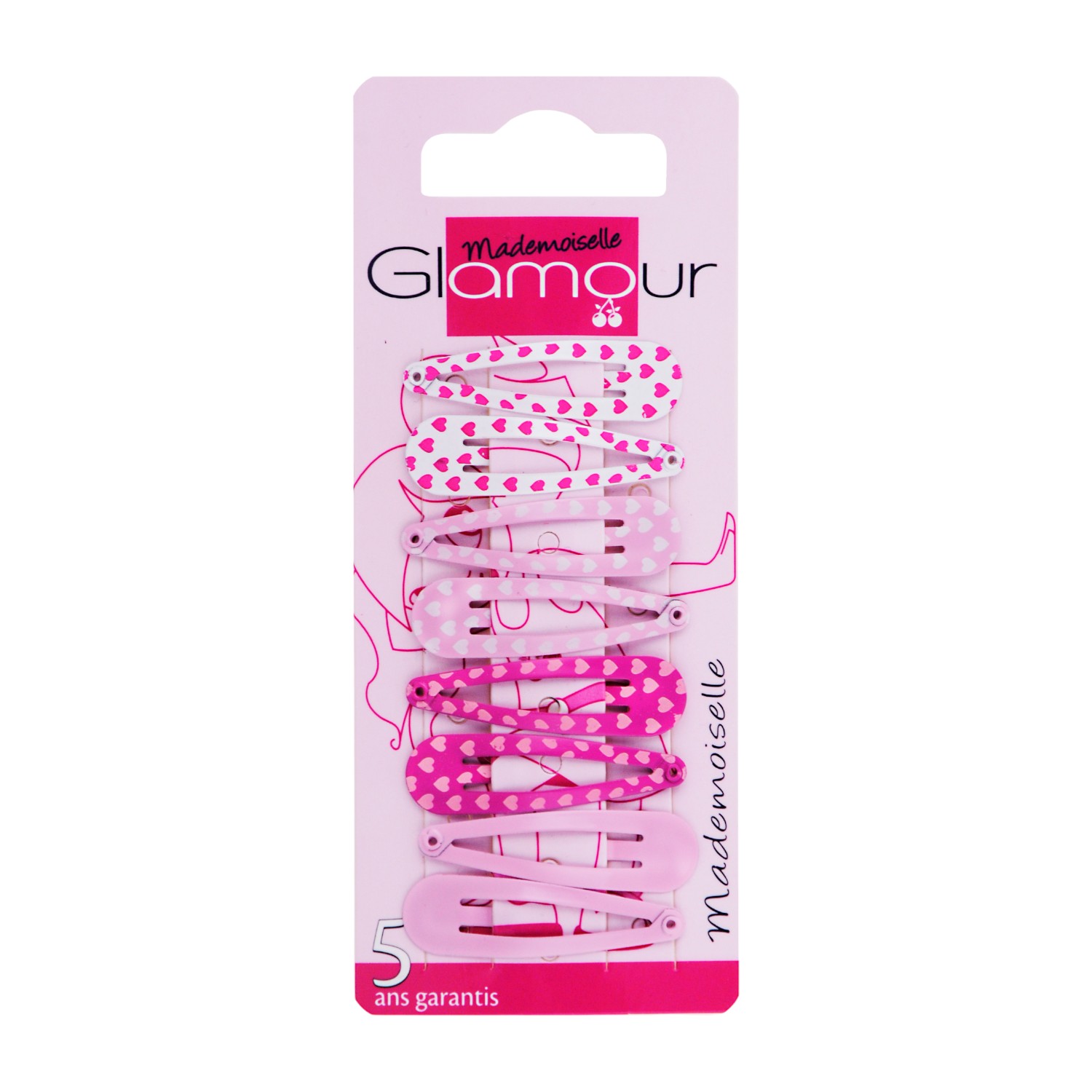 Glamour Fermagli per capelli pyki 8 pz.