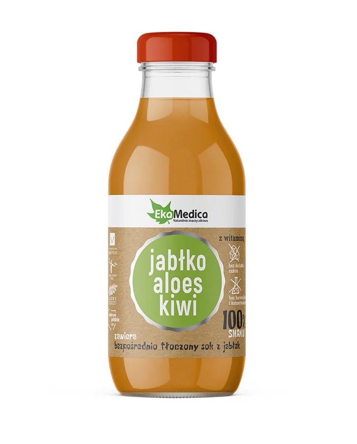 EkaMedica Jabłko Aloes Kiwi, Sok, 300 ml 300 ml