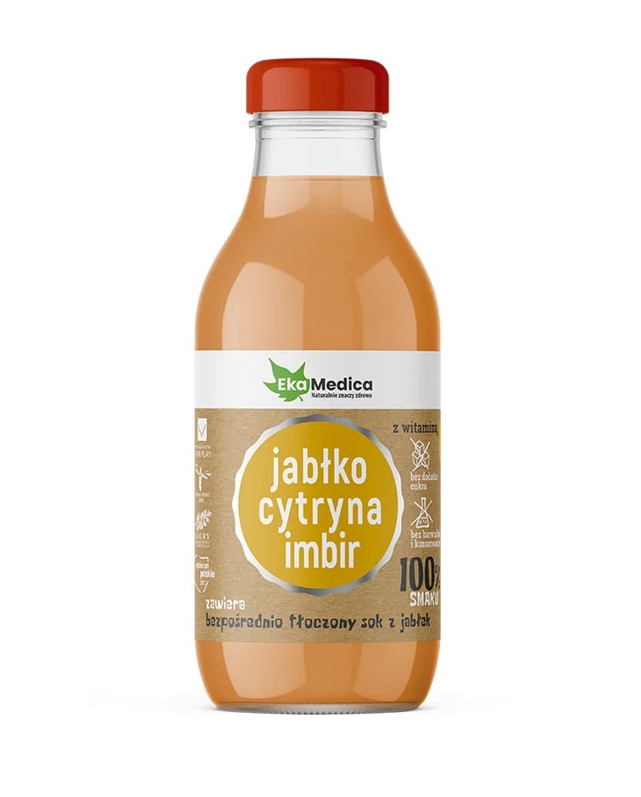 EkaMedica Jabłko Cytryna Imbir, Płyn, 300 ml 300 ml