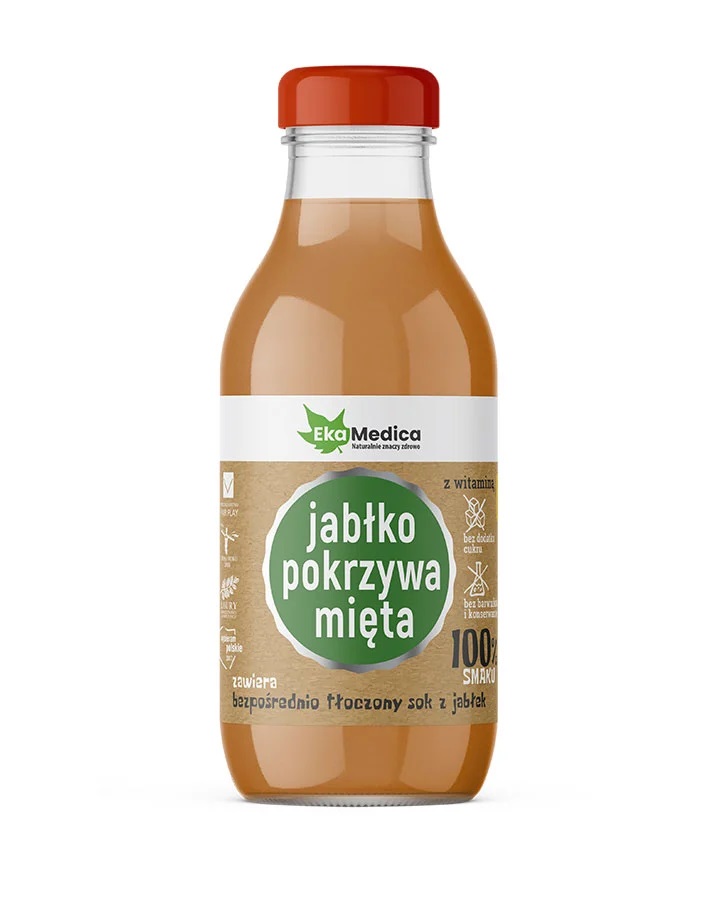 EkaMedica Jabłko Pokrzywa Mięta, Płyn, 300 ml 300 ml