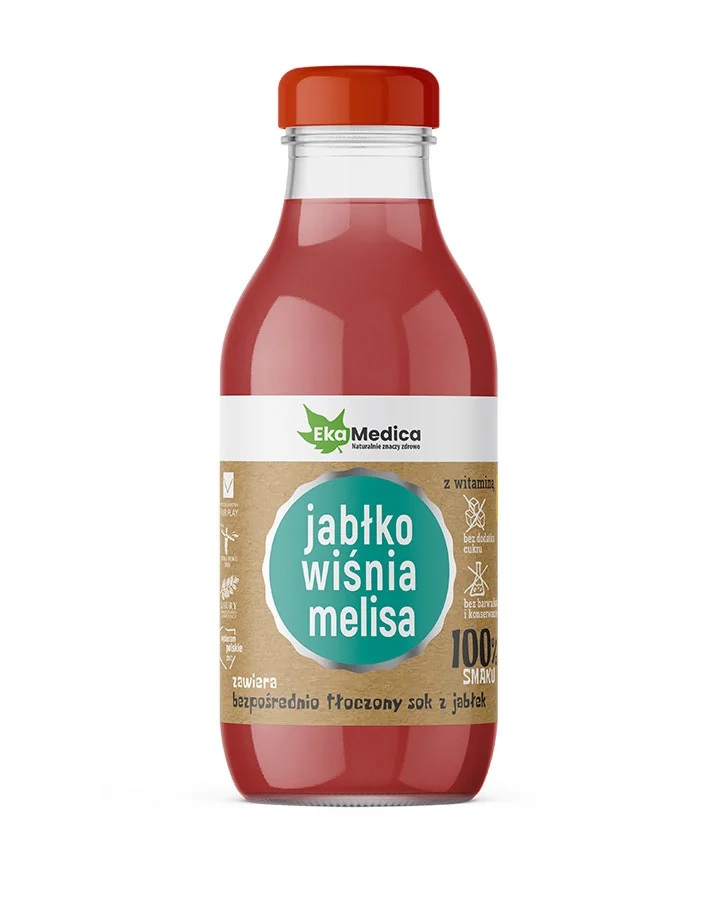 Ekamedica Jabłko Wiśnia Melisa, Płyn, 300 ml 300 ml