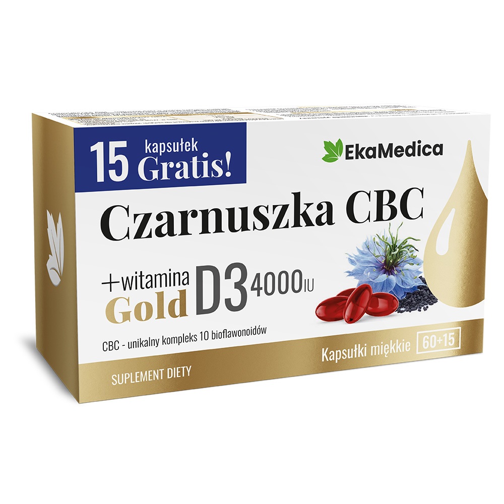 Ekamedica Czarnuszka CBC Gold Kapsułki, 75 szt.