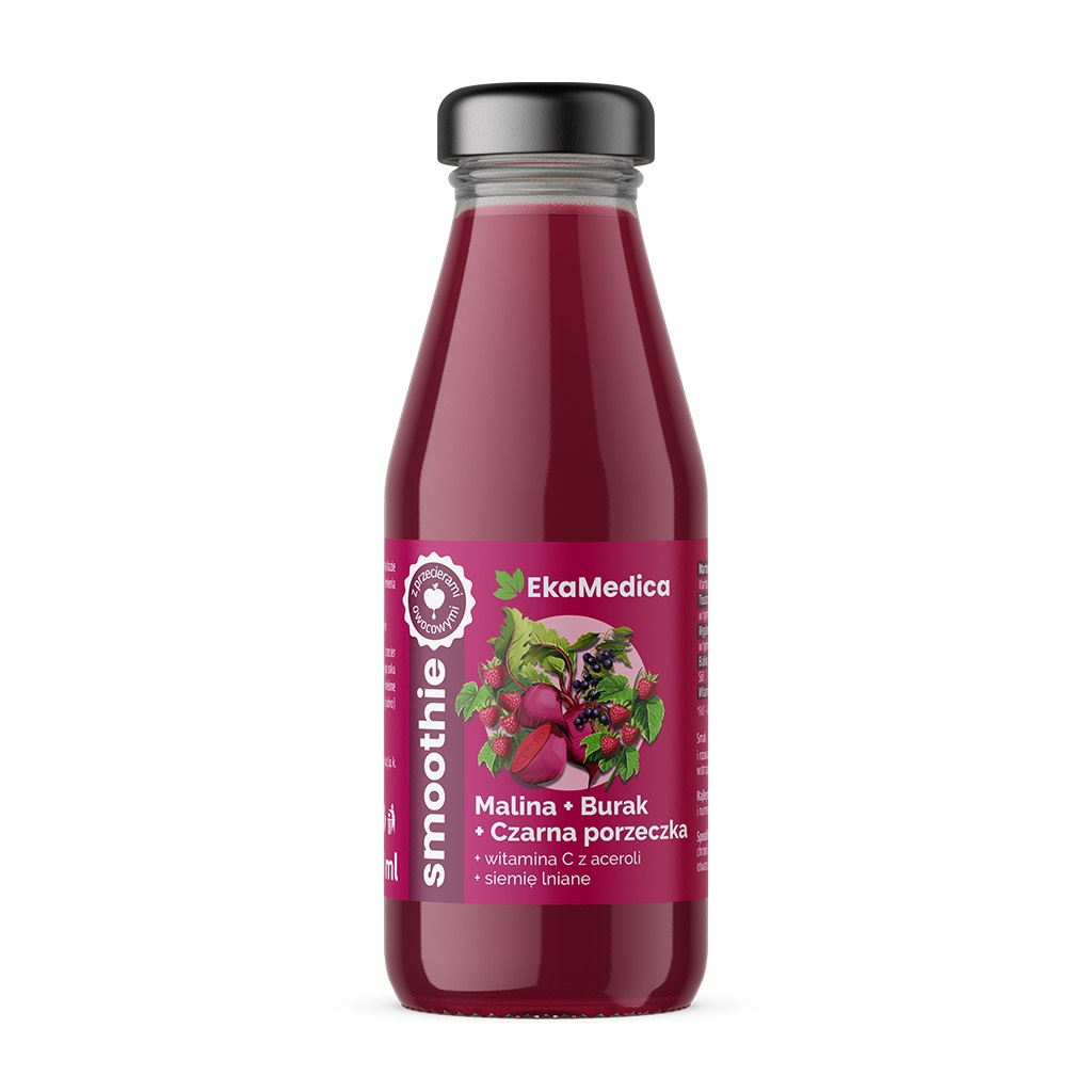 Ekamedica Smoothie Smak Malina- Burak- Czarna Porzeczka 250 ml
