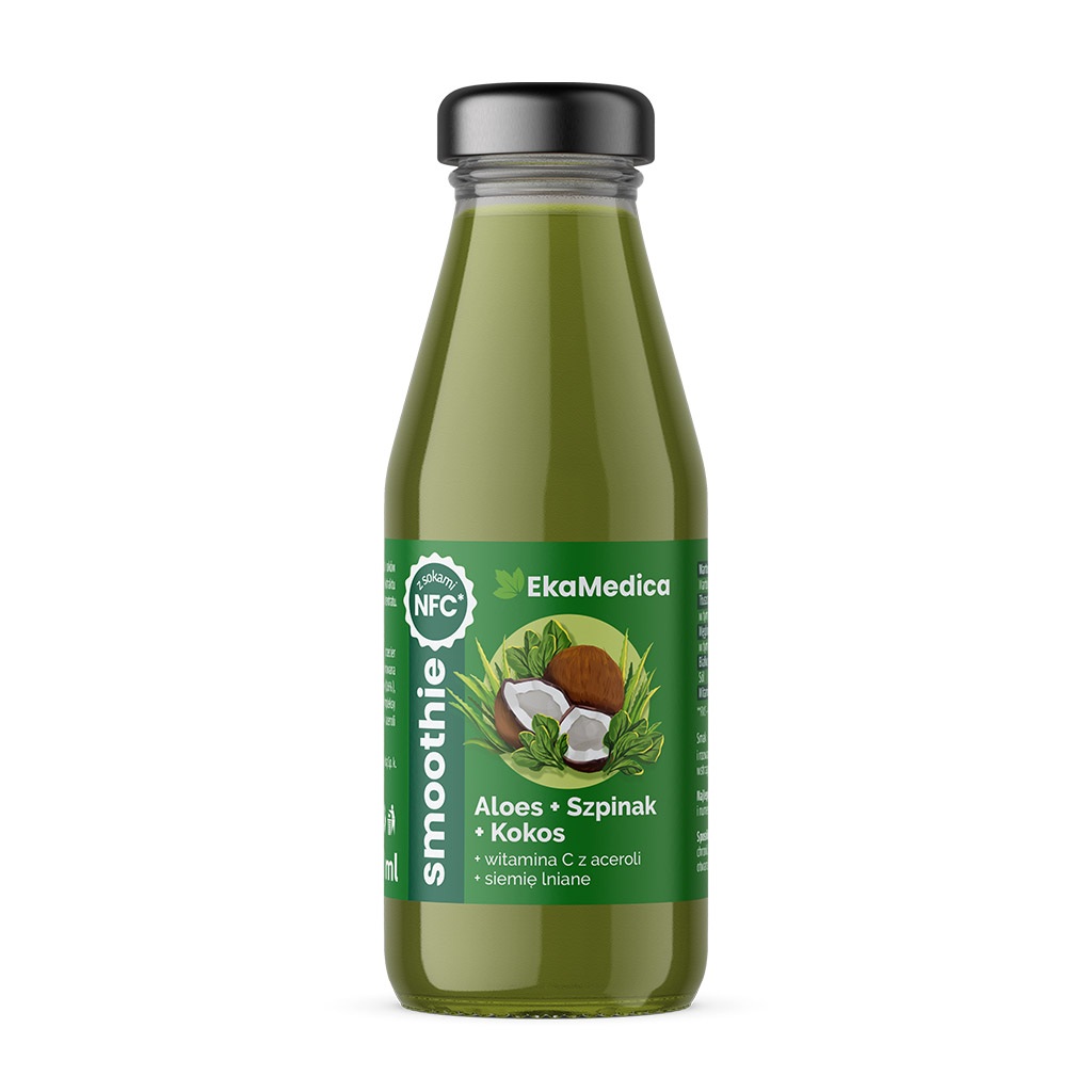 Ekamedica Smoothie Smak Aloes-Kokos-Szpinak 250 ml