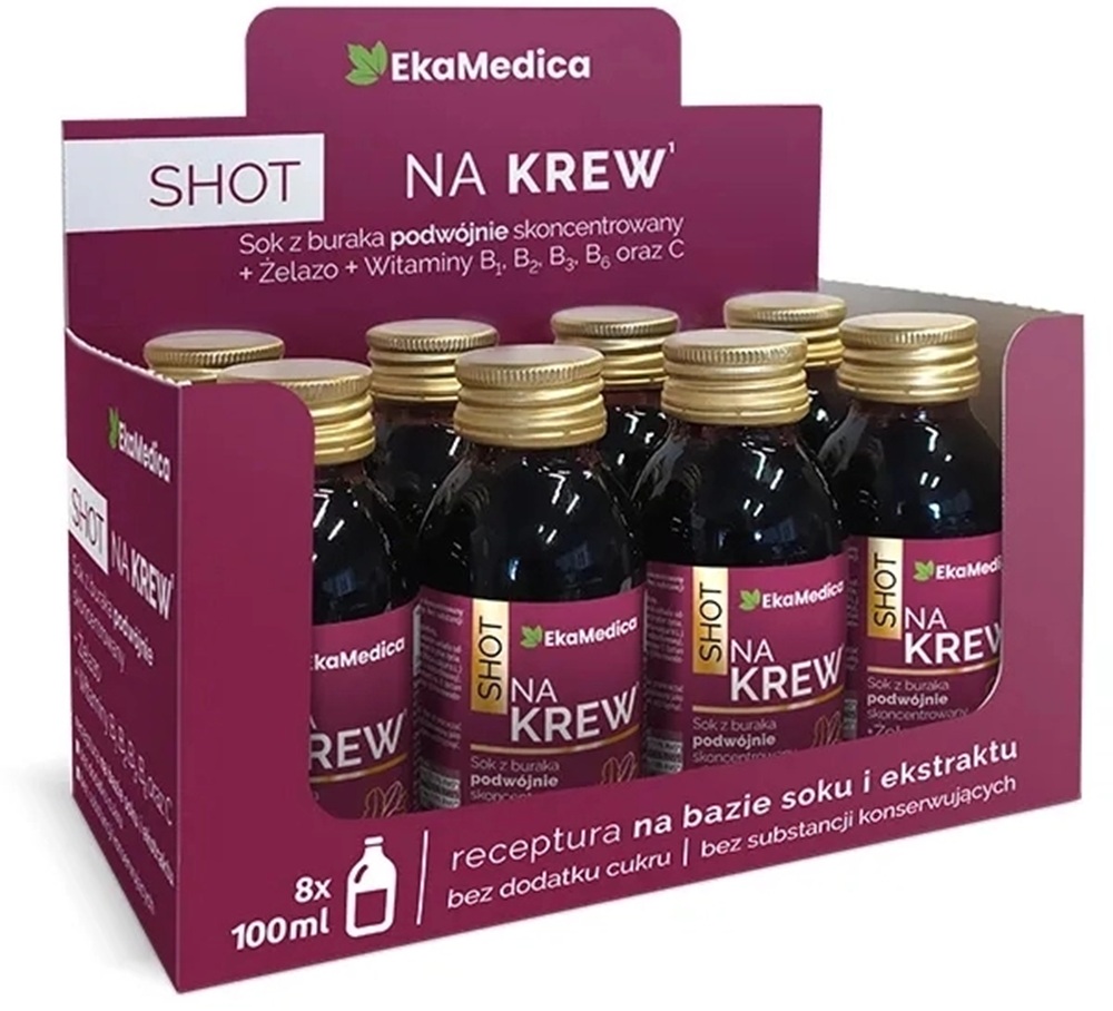 Ekamedica Shot na Krew, 8 szt.