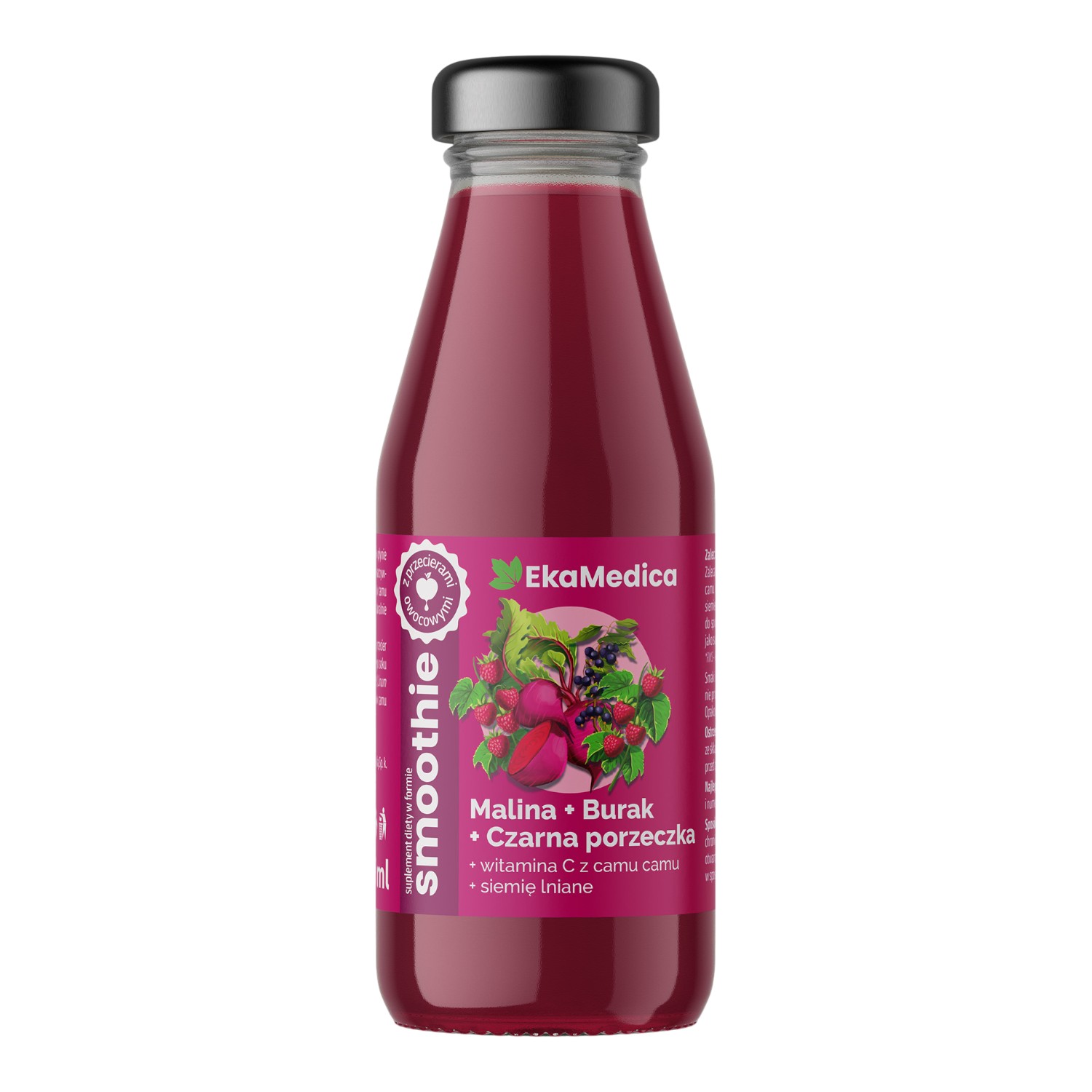 Ekamedica Smoothie Malina-Burak-Czarna porzeczka, 250 ml