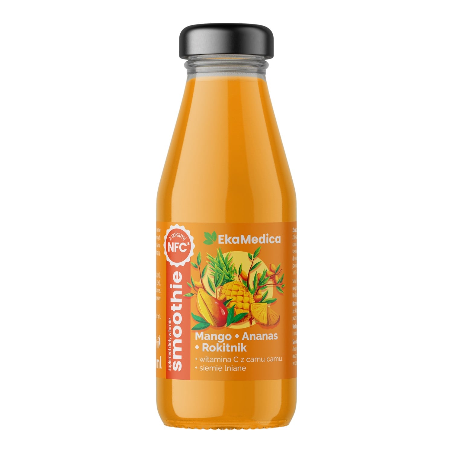 Ekamedica Smoothie Mango-Ananas-Rokitnik, 250 ml