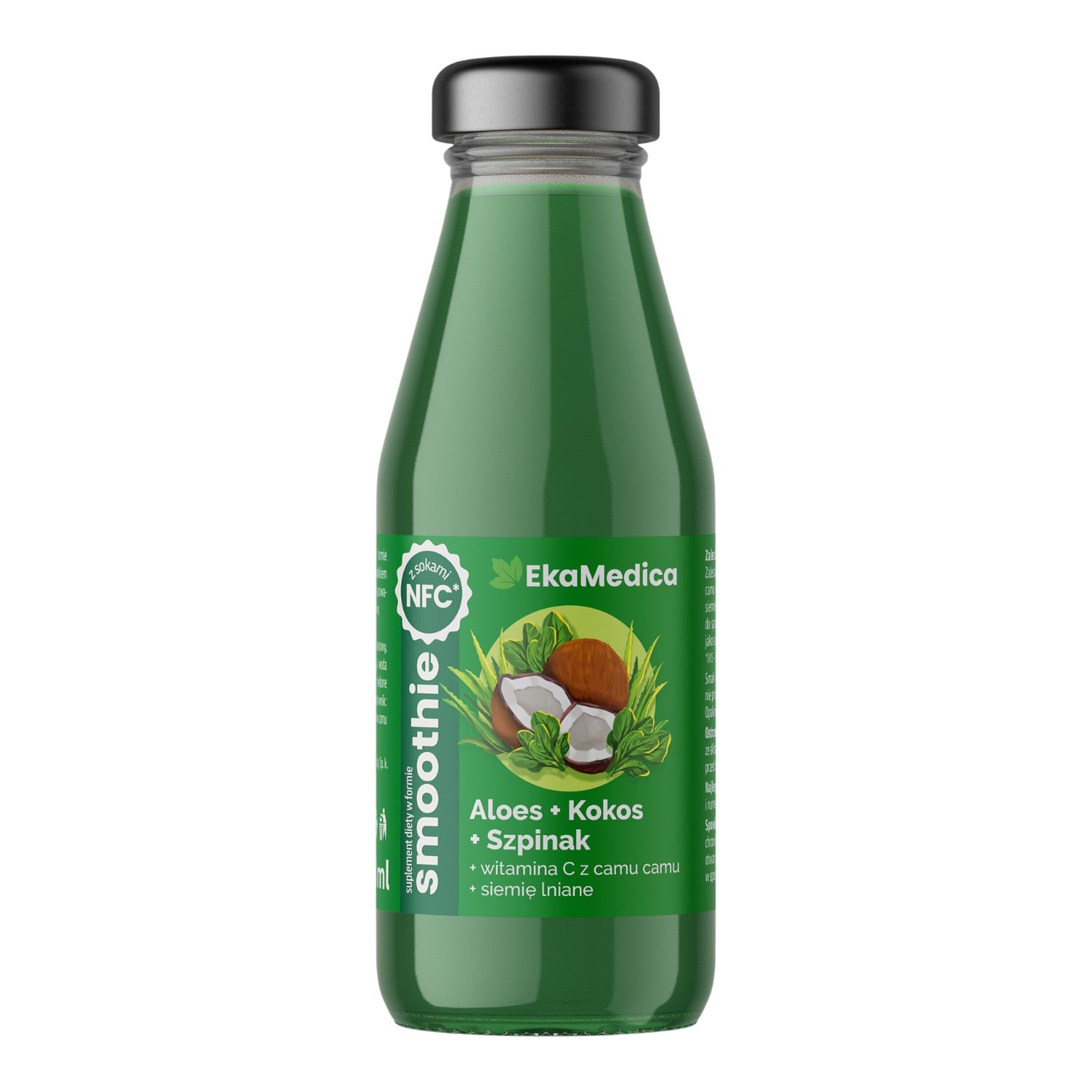 Ekamedica Smoothie Aloes-Kokos-Szpinak, 250 ml