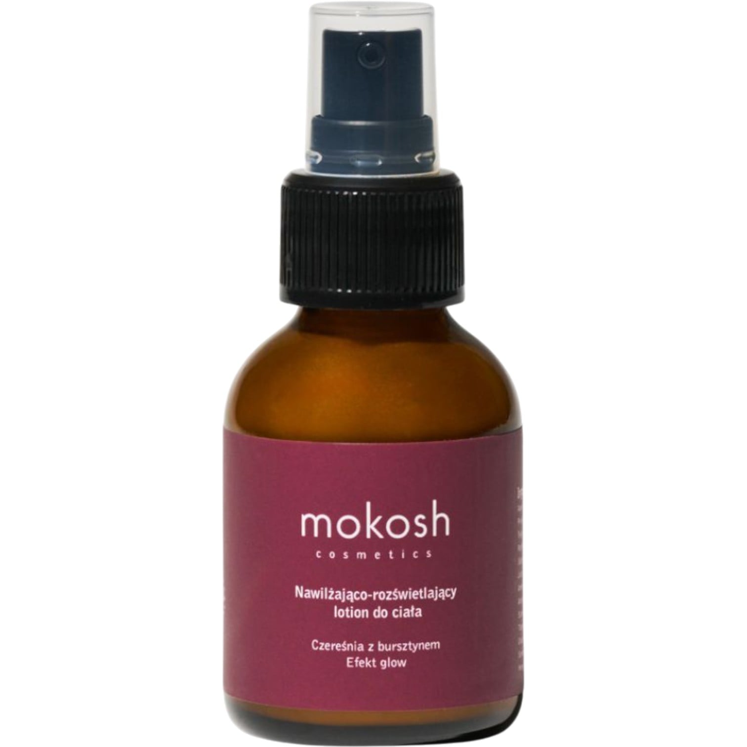 Mokosh Nawilżająco-rozświetlający lotion do ciała Czereśnia z bursztynem, 50 ml
