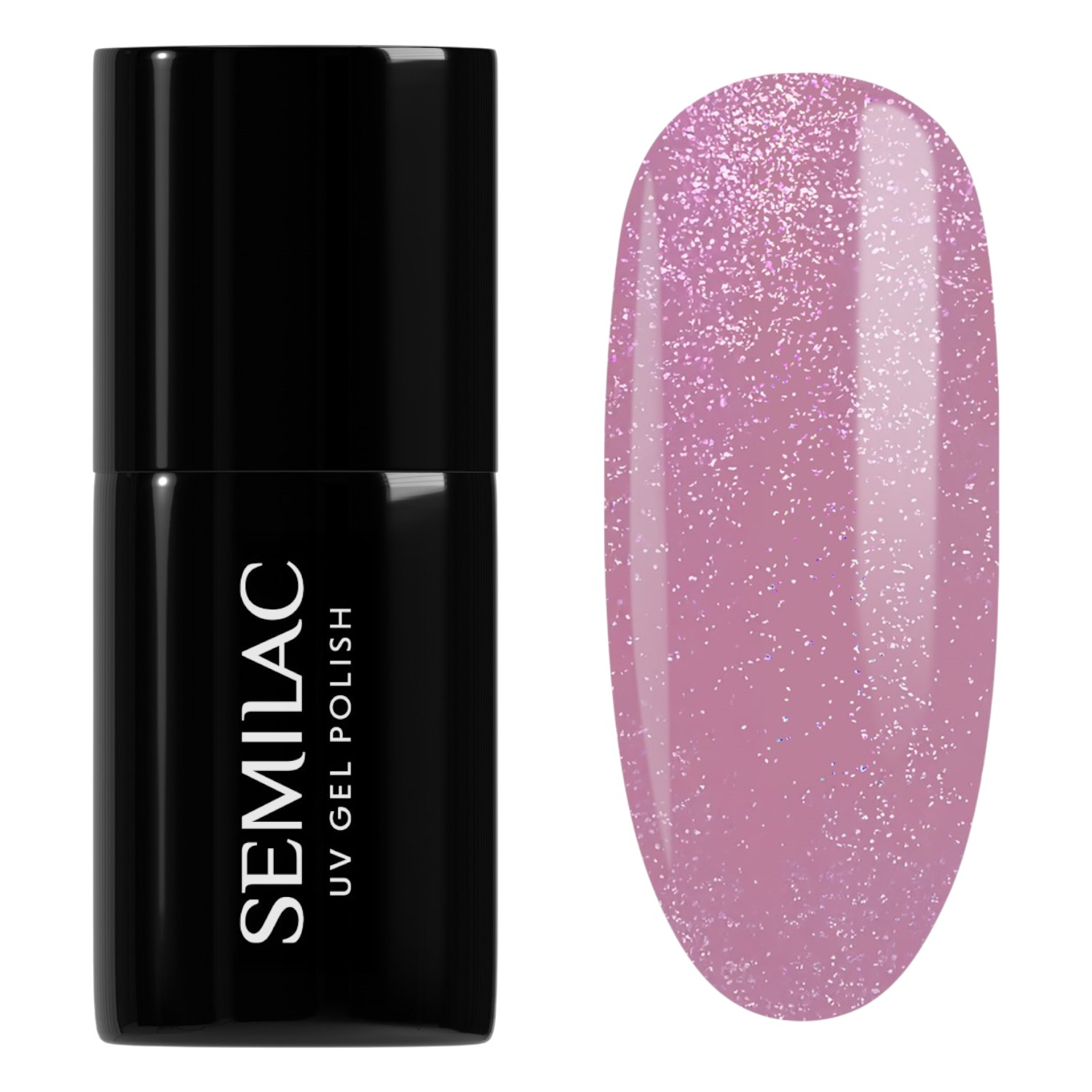 Semilac Lakier hybrydowy, 319 Shimmer Dust Pink