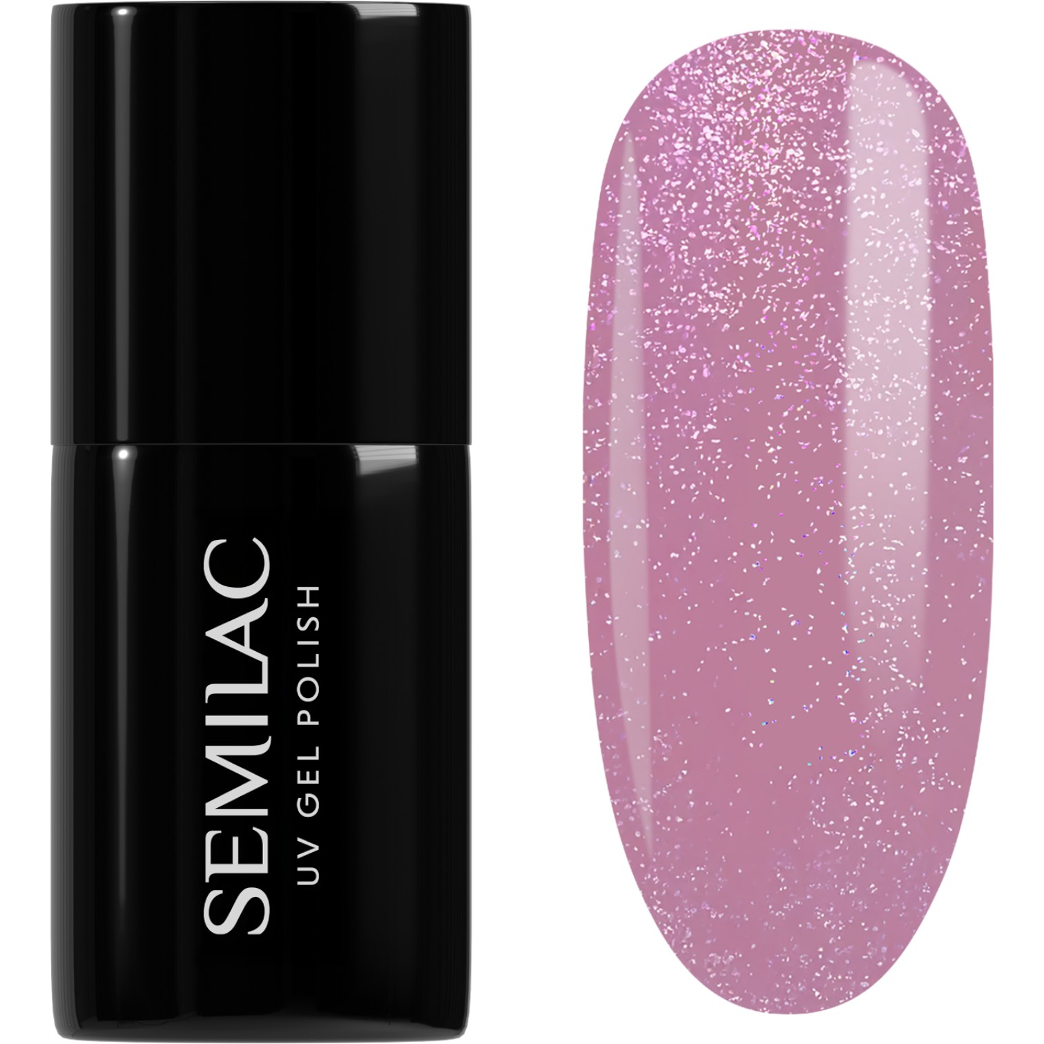 Semilac Lakier hybrydowy, 319 Shimmer Dust Pink