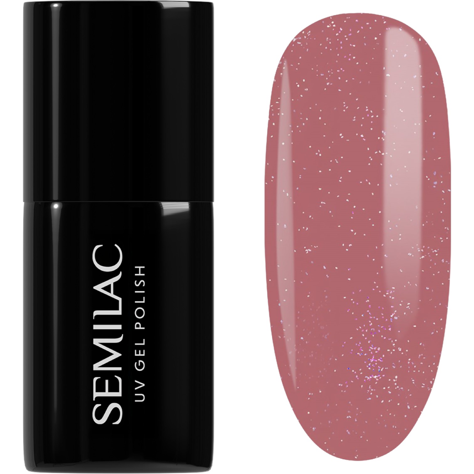 Semilac UV Hybrid Lakier hybrydowy, 321 Shimmer Dust Caramel Shimmer Dust Caramel