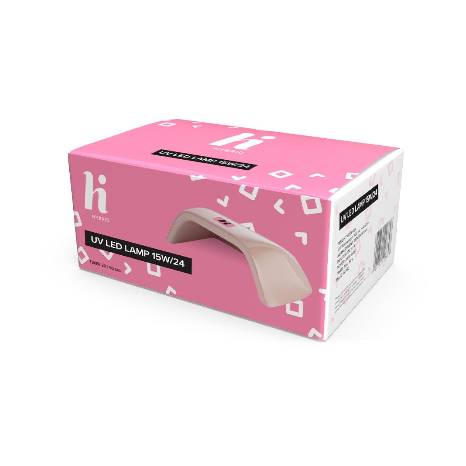 Semilac Lampada Per Unghie Uv/Led 15W/24 - Lampada Compatta Con 15 Led E 2 Modalità Per Indurire Gel Uv E Smalto-image