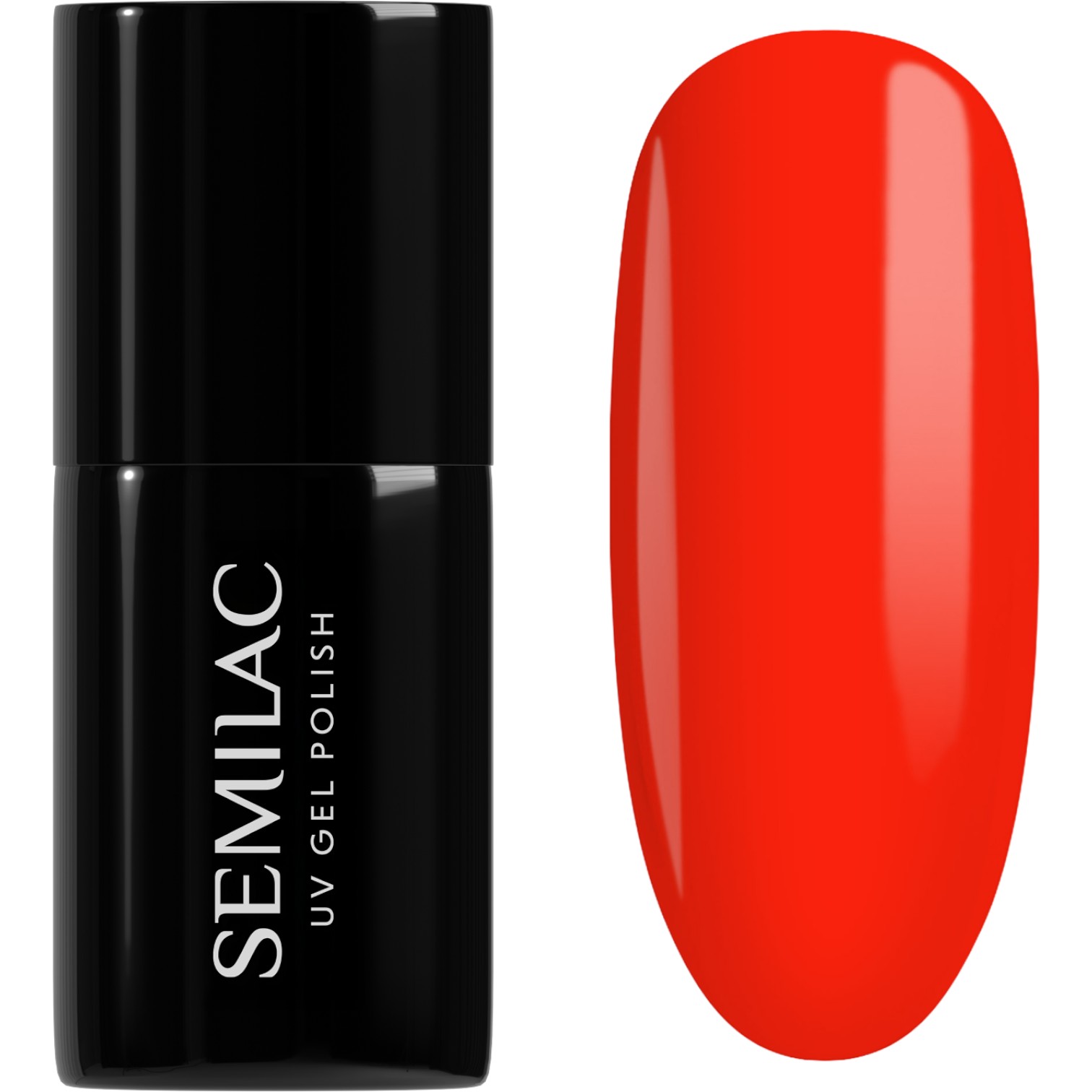 Semilac UV Hybrid Lakier hybrydowy, 446 Yolo Orange YOLO Orange