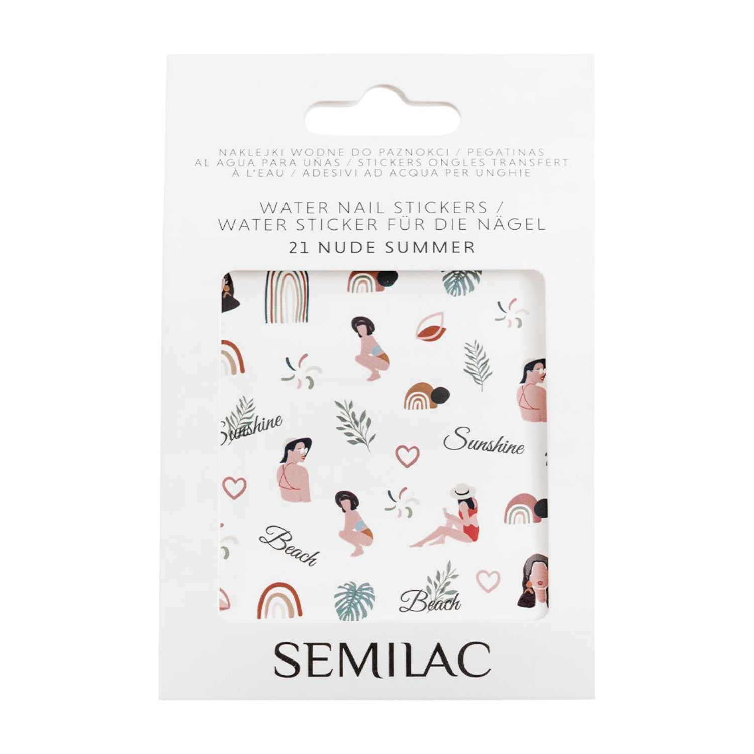 Semilac Set di adesivi ad acqua per unghie