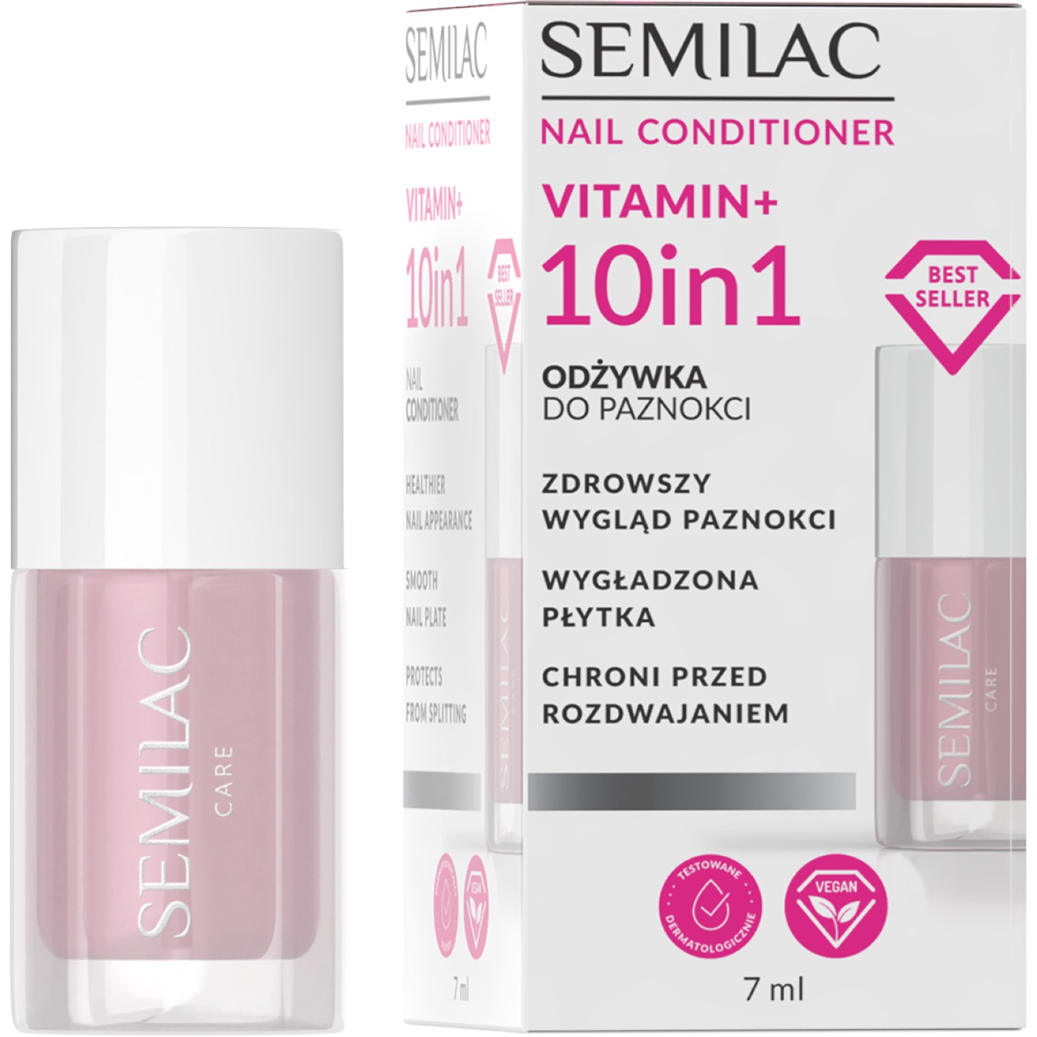 Semilac Odżywka do paznokci Vitamin+ 10w1 7ml
