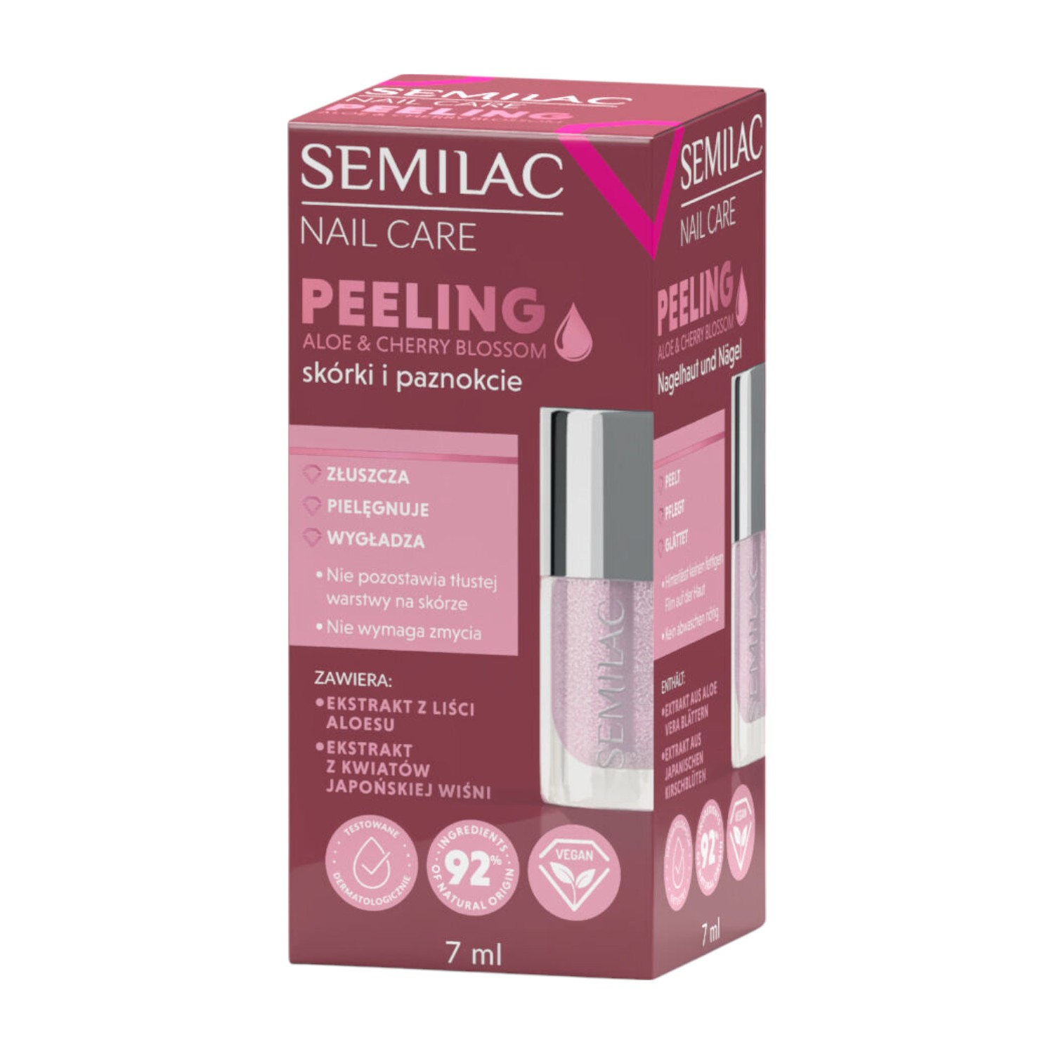 Semilac Peeling do skórek i paznokci Aloe & Cherry Blossom