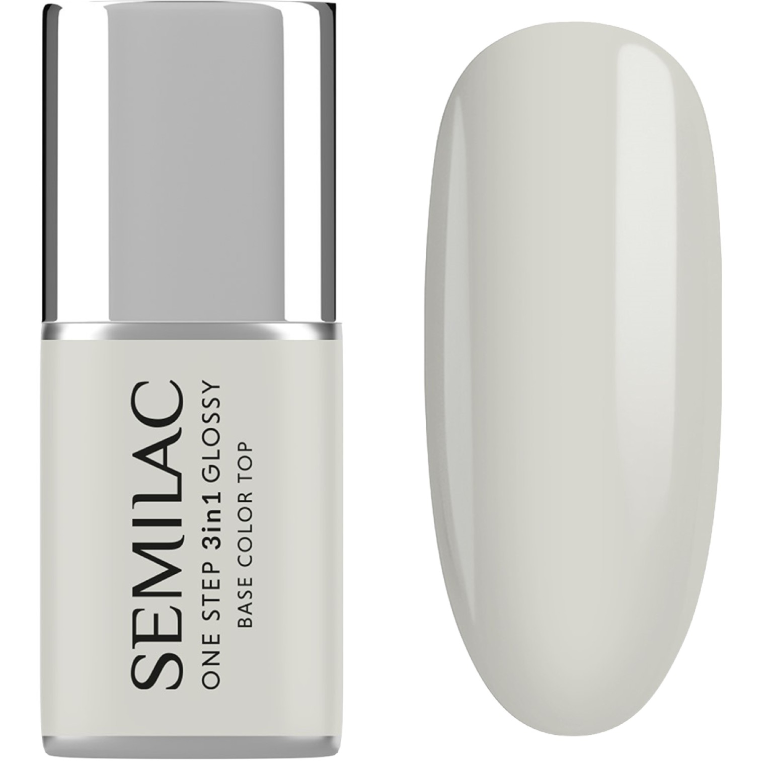 Semilac Lakier hybrydowy One Step Glossy, S110 The White
