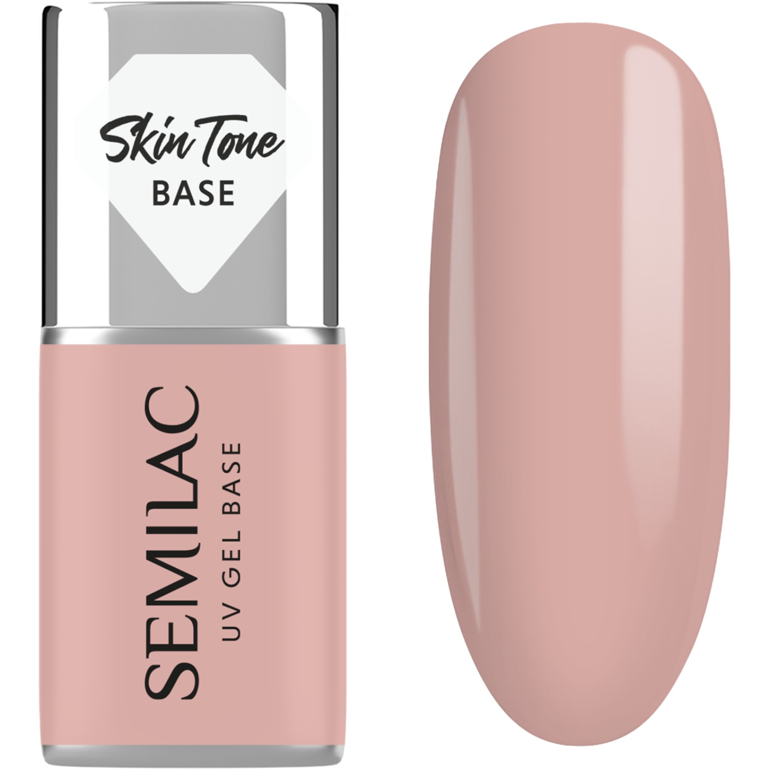 Semilac Baza do lakierów hybrydowych Skin Tone Cover Base, Pale Beige