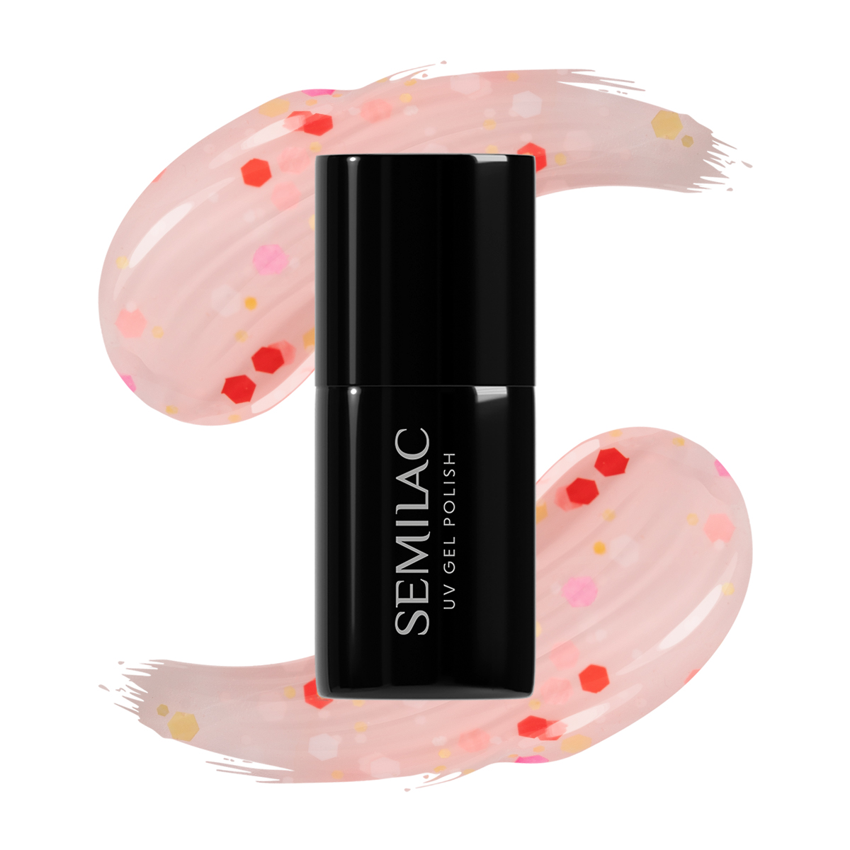 Semilac Lakier hybrydowy UV Hybrid, 932 Confetti Dance