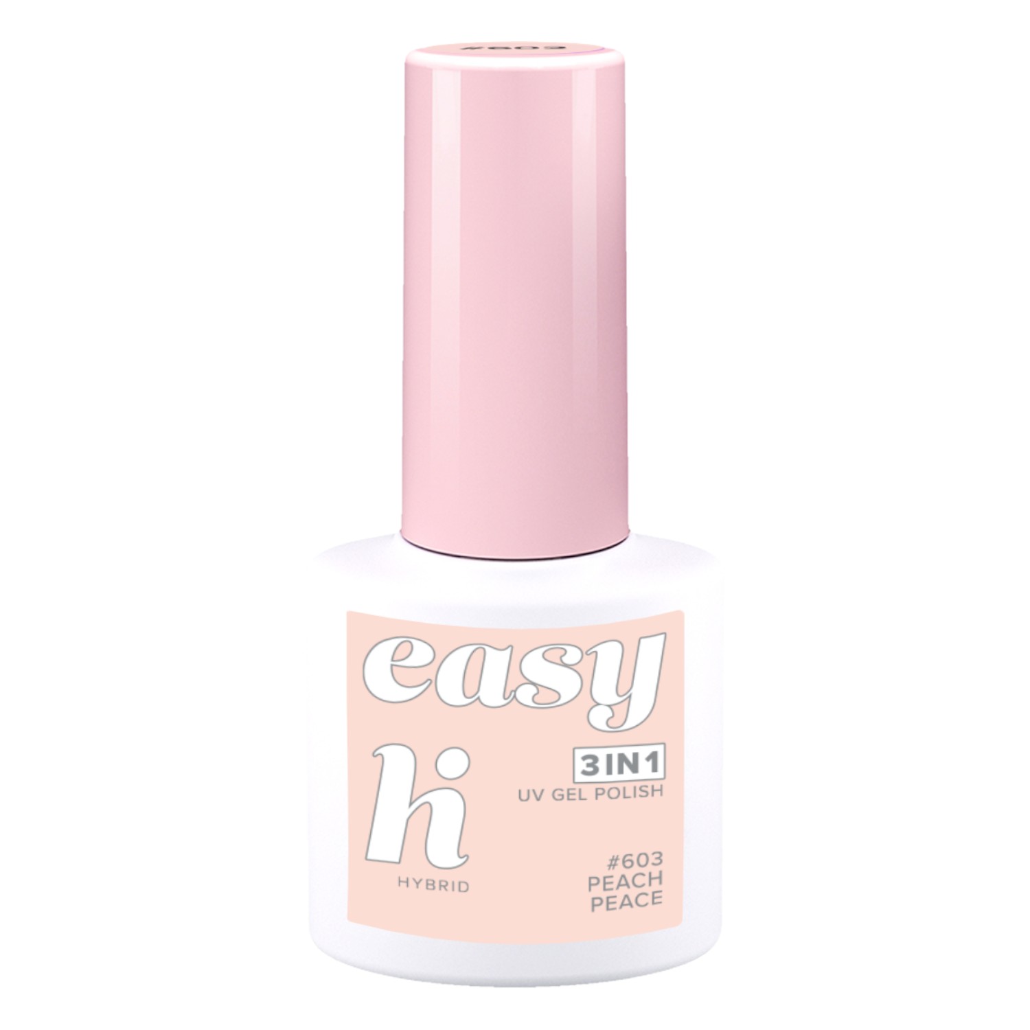 Hi Hybrid Lakier hybrydowy Easy 3w1, 603 Peach Peace 