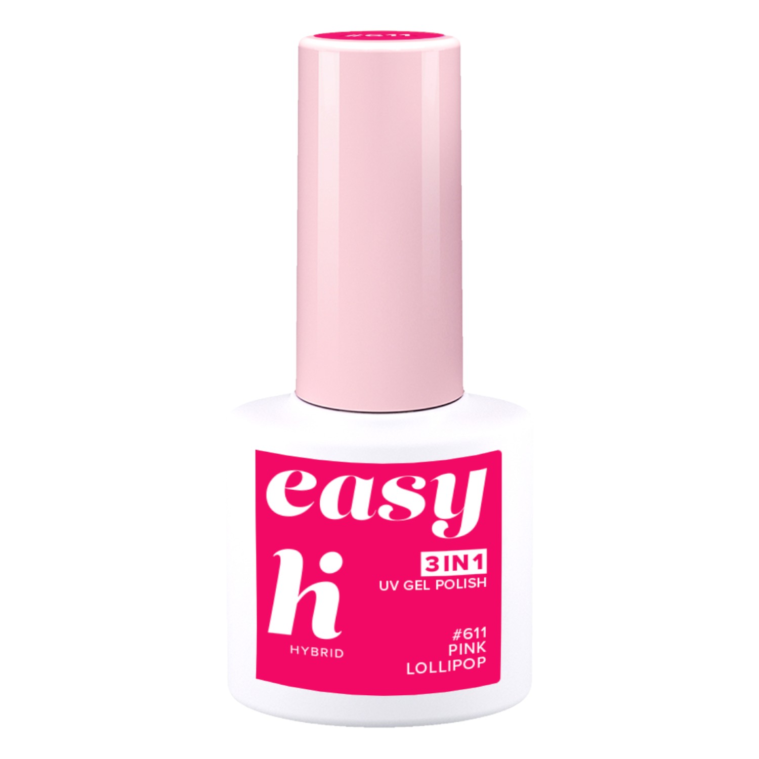 Hi Hybrid Lakier hybrydowy Easy 3w1, 611 Pink Lollipop 