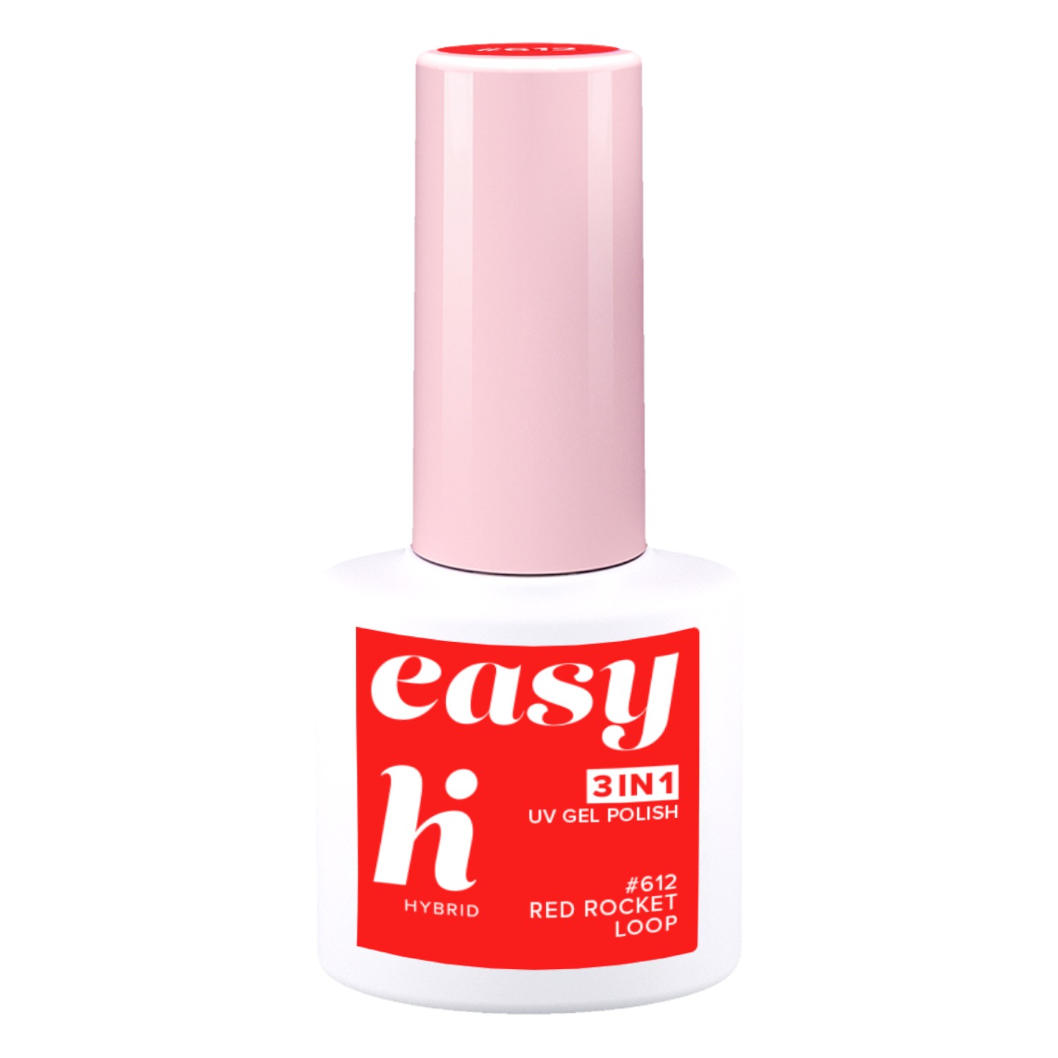 Hi Hybrid Lakier hybrydowy Easy 3w1, 612 Red Rocket Loop 