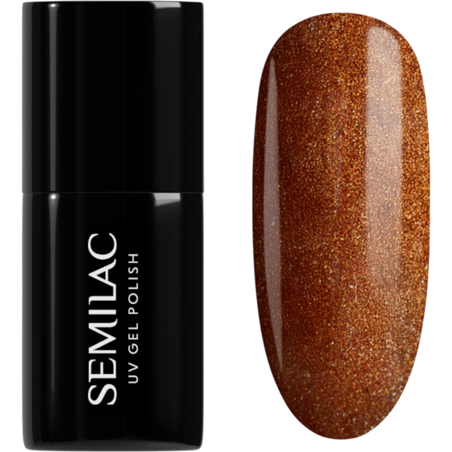 Semilac Lakier hybrydowy UV Hybrid, 944 Glazed Cinnamon