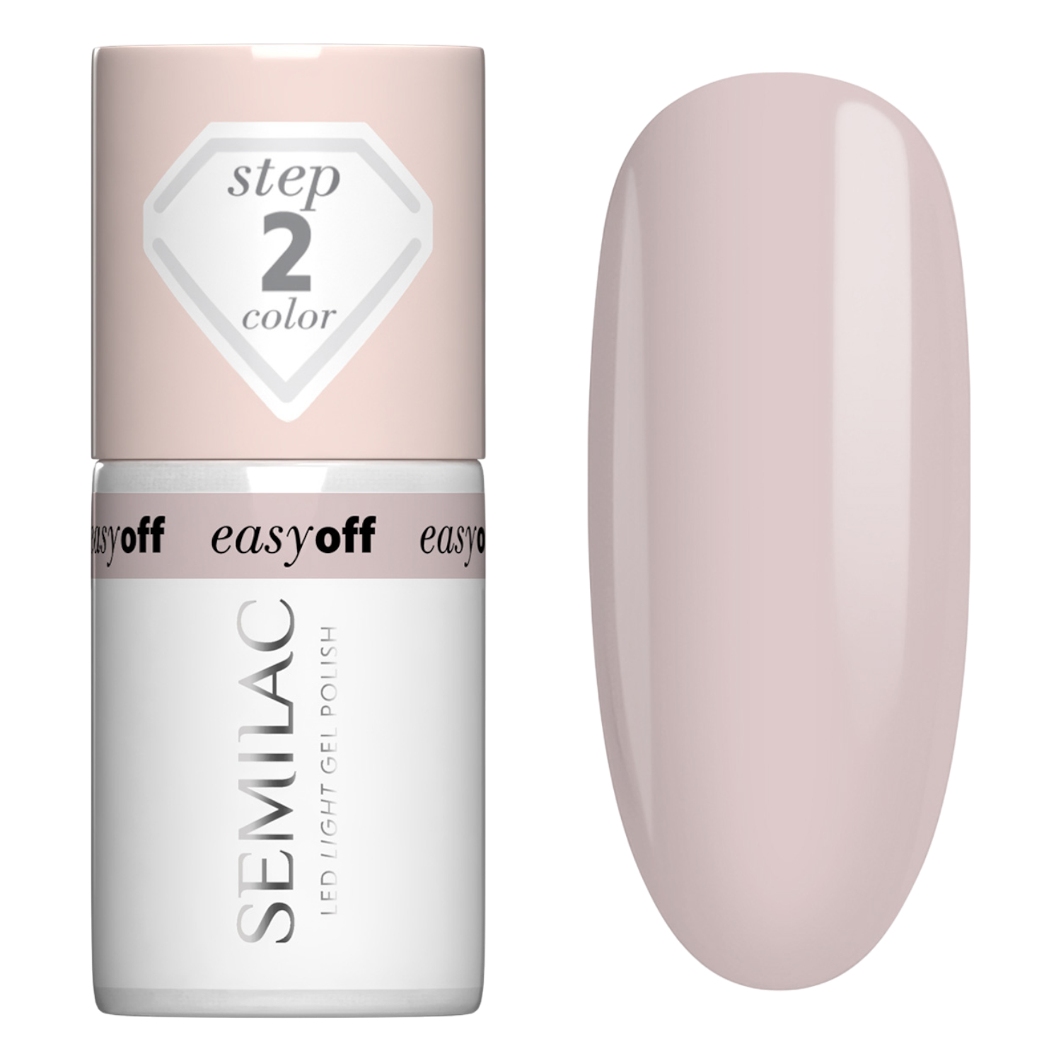 Semilac Smalto per unghie Easy Off, L12 Almond Milk