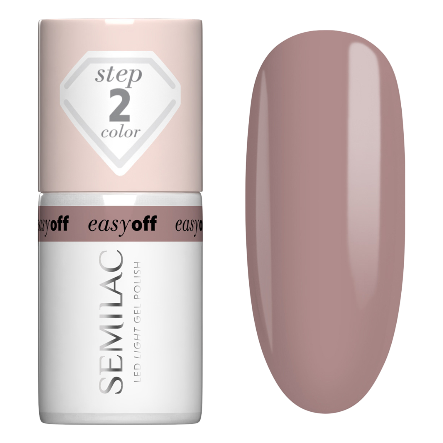 Semilac Lakier do paznokci Easy Off, L13 Mocha Cream