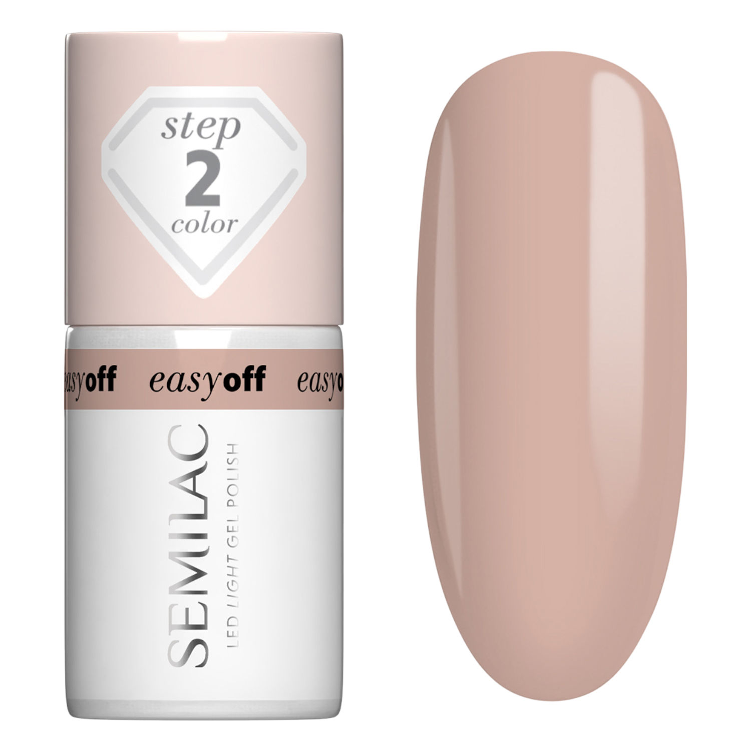 Semilac Smalto per unghie Easy Off, L14 Caffe Frappe