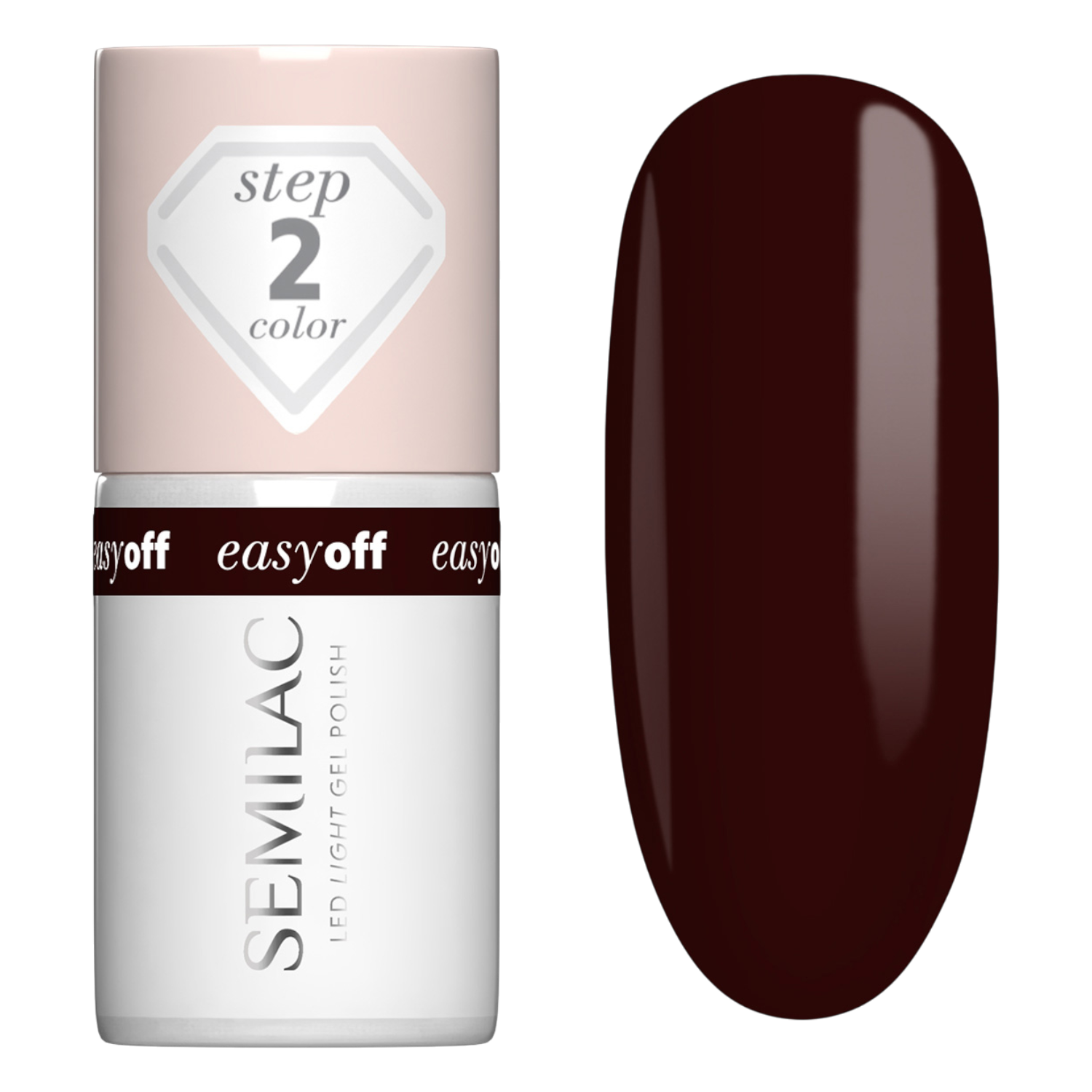 Semilac Smalto per unghie Easy Off, L20 Marrom Choco