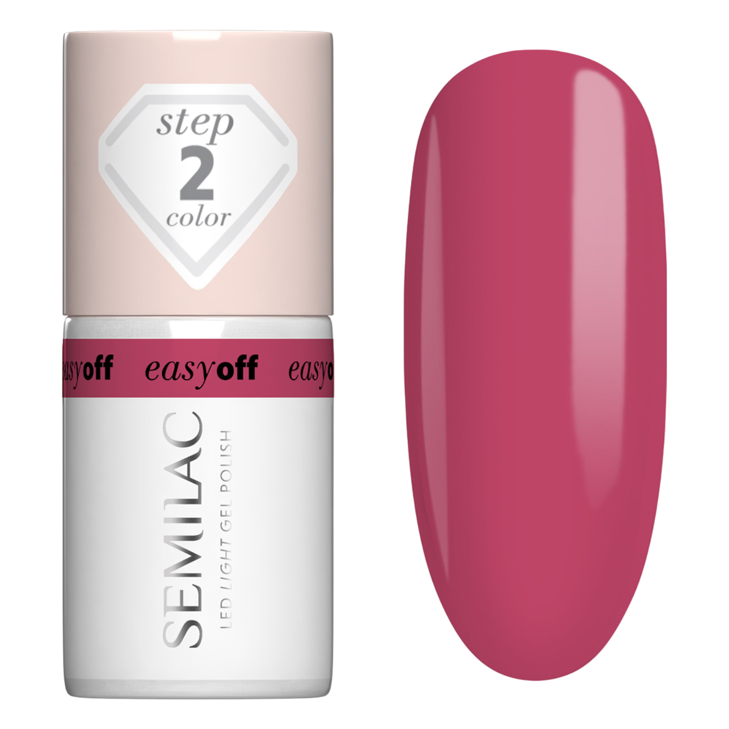 Semilac Smalto per unghie Easy Off, L17 Pink Coral