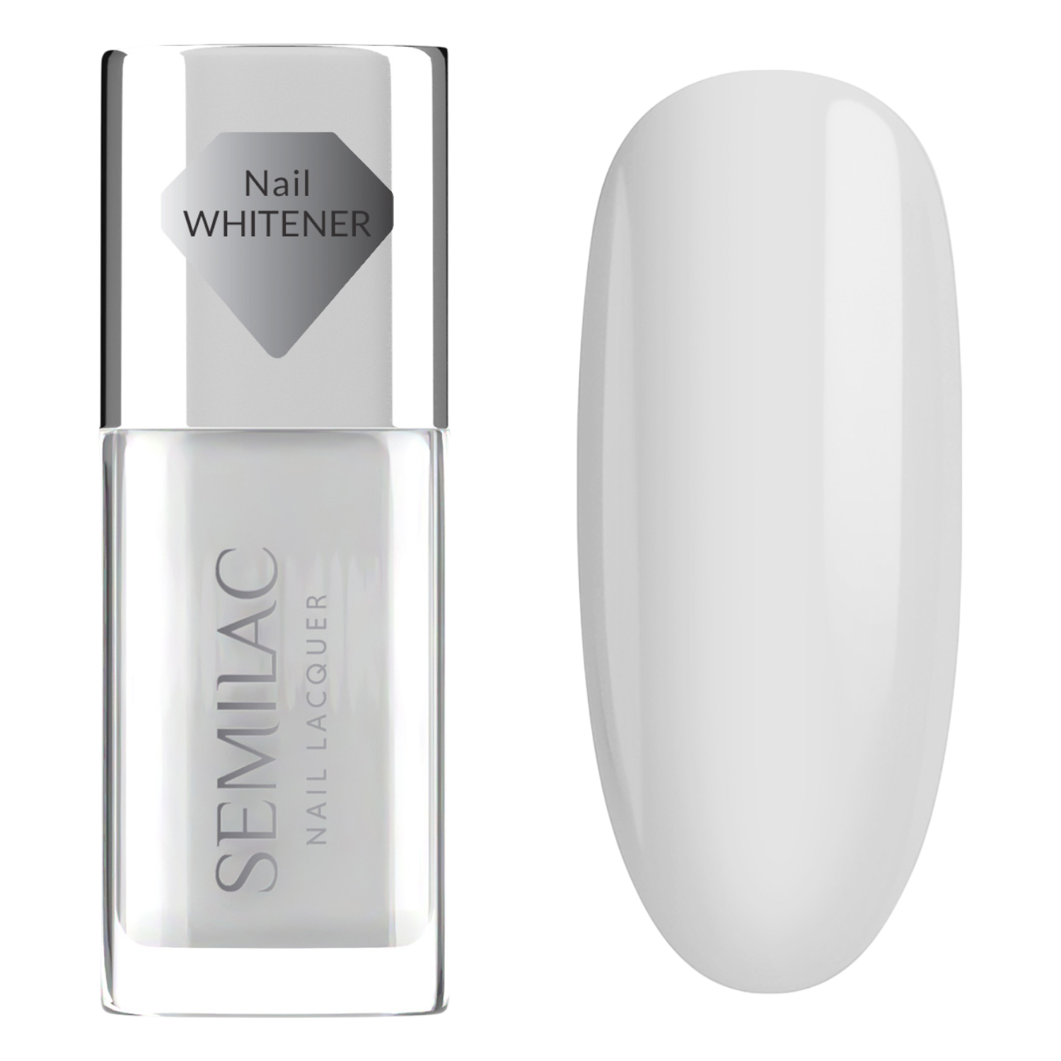 Semilac Lakier klasyczny Nail Laquer, 100 Nail Whitener