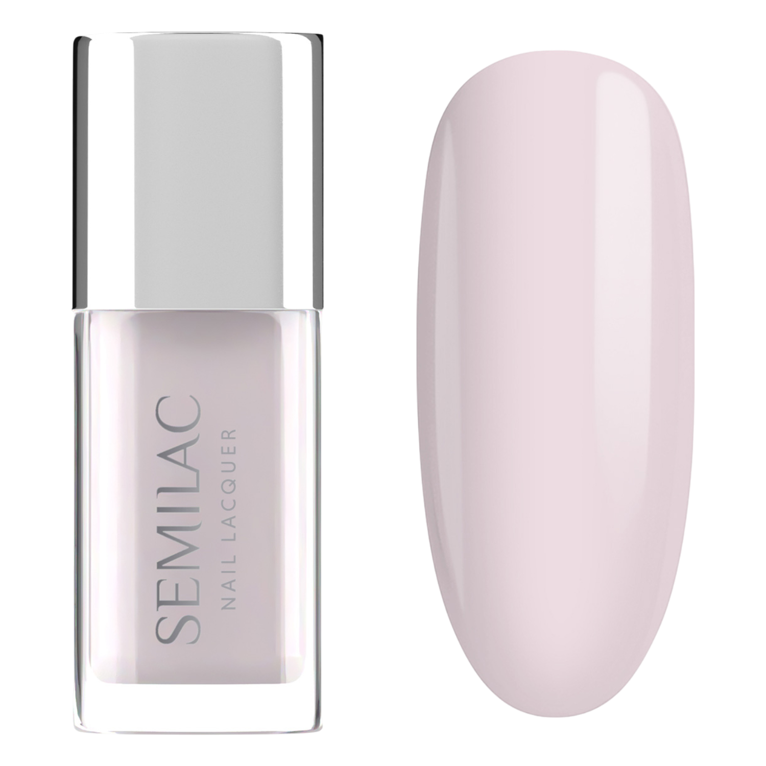 Semilac Smalto classico Nail Lacquer, 102 Sheer Milky Pink