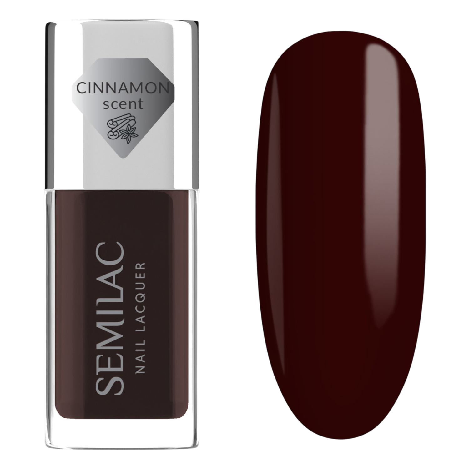 Semilac Lakier klasyczny Nail Laquer, 112 Wine Red
