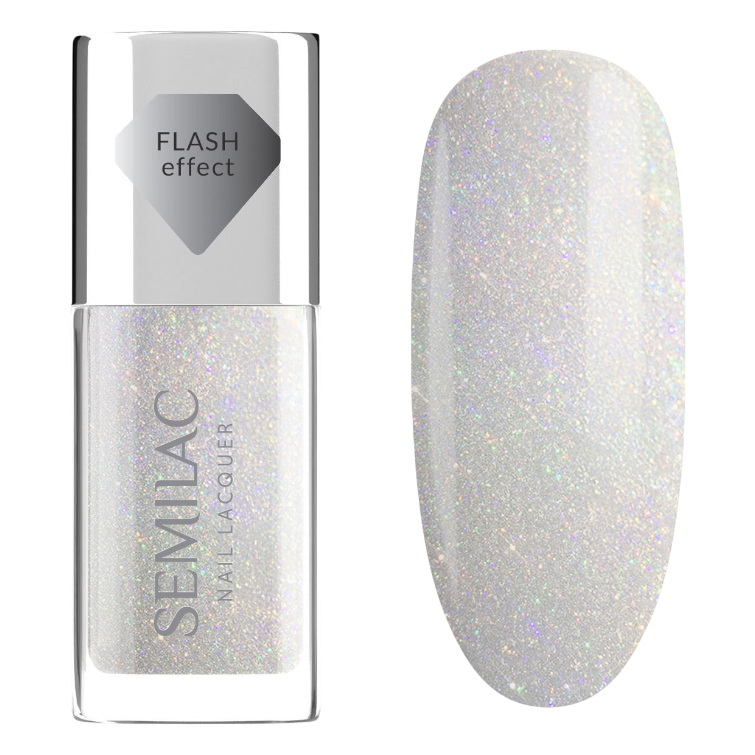 Semilac Smalto classico Nail Lacquer, 116 Holo Flash