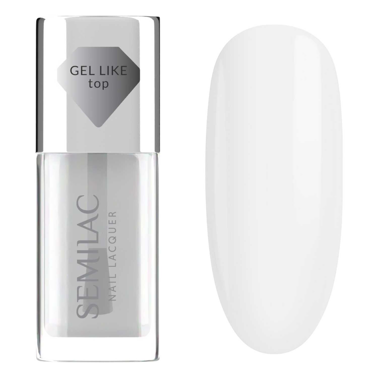 Semilac Top per smalti classici Nail Lacquer Top Gel Like