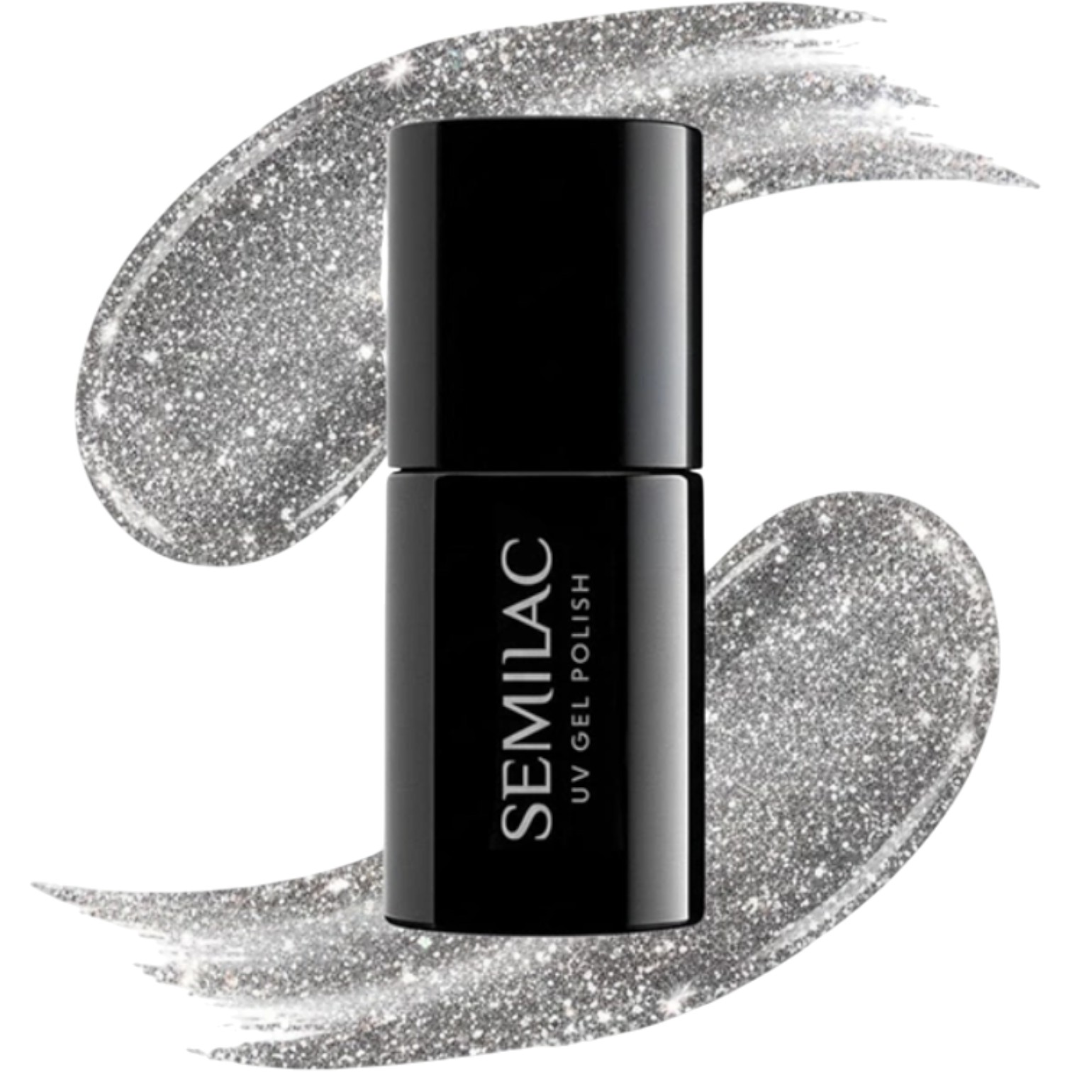 SEMILAC Lakier hybrydowy UV Hybrid, 951 Silver Magnetic 